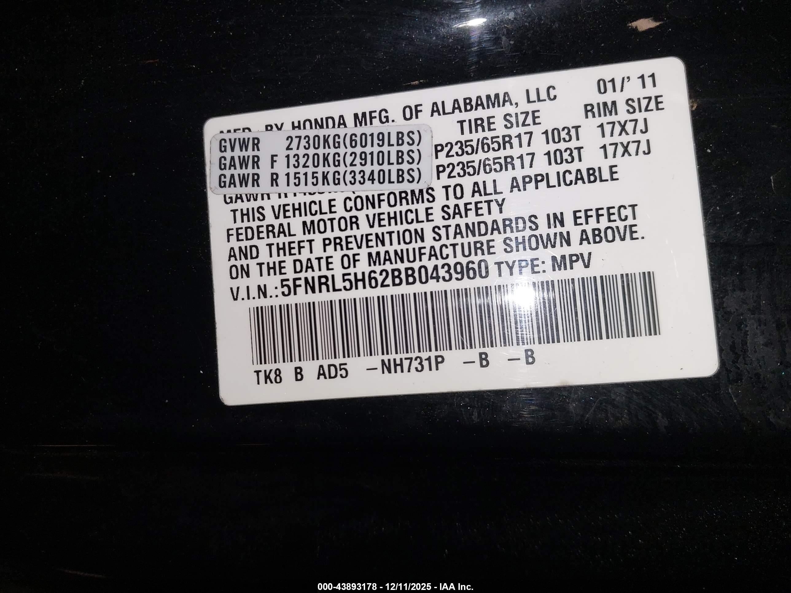 HONDA ODYSSEY image 9