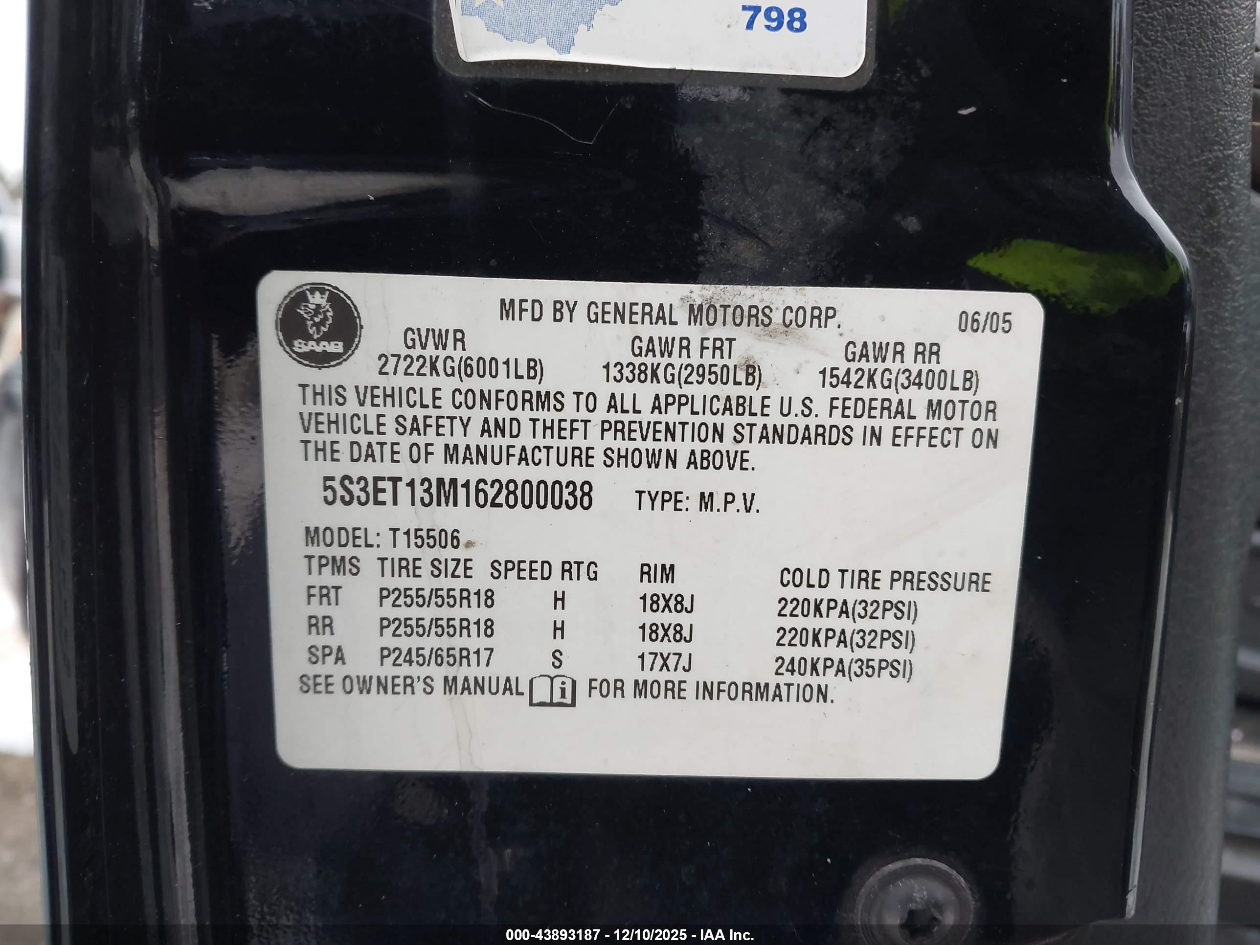 SAAB 9-7X image 9