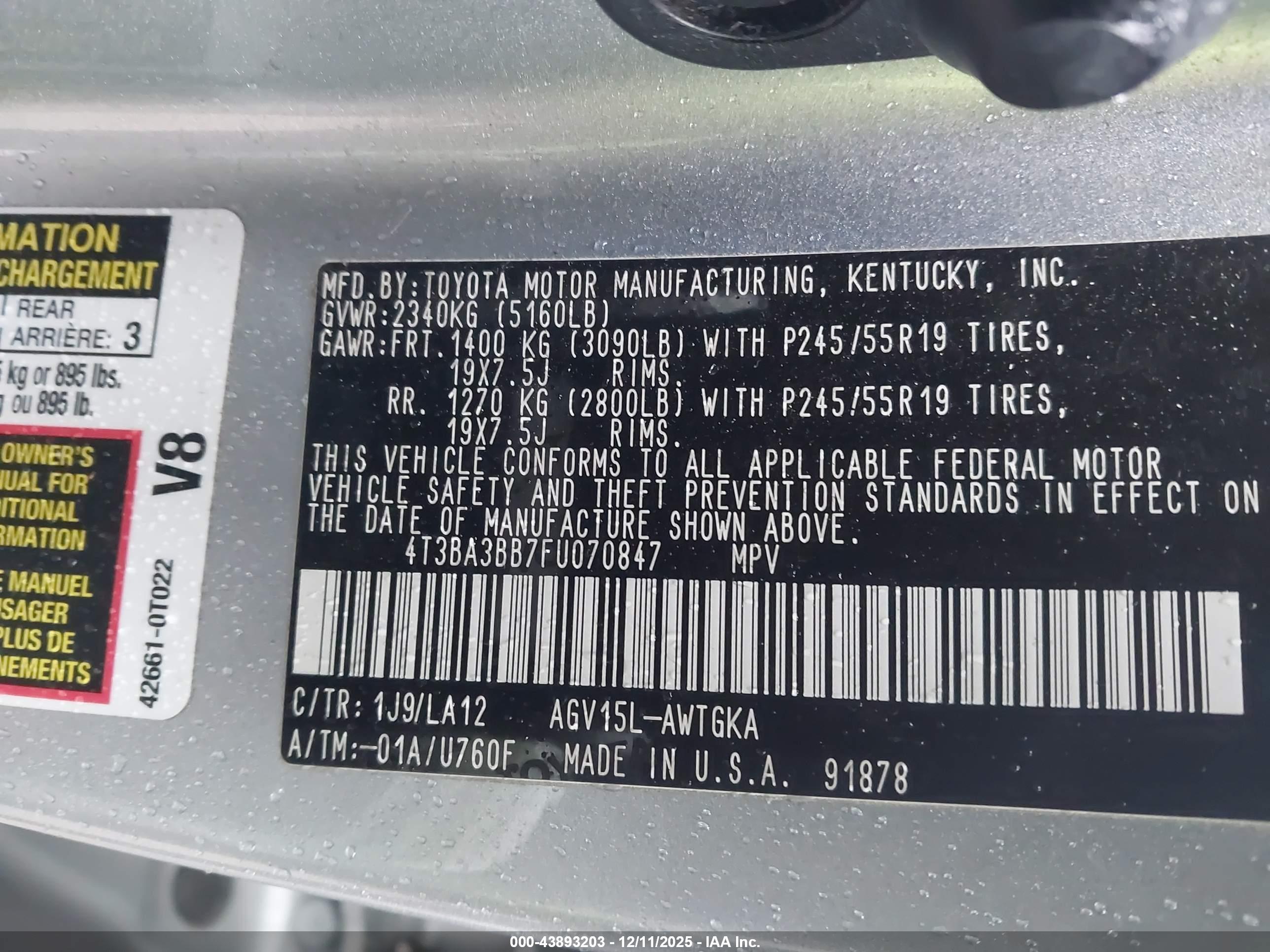 TOYOTA VENZA image 9