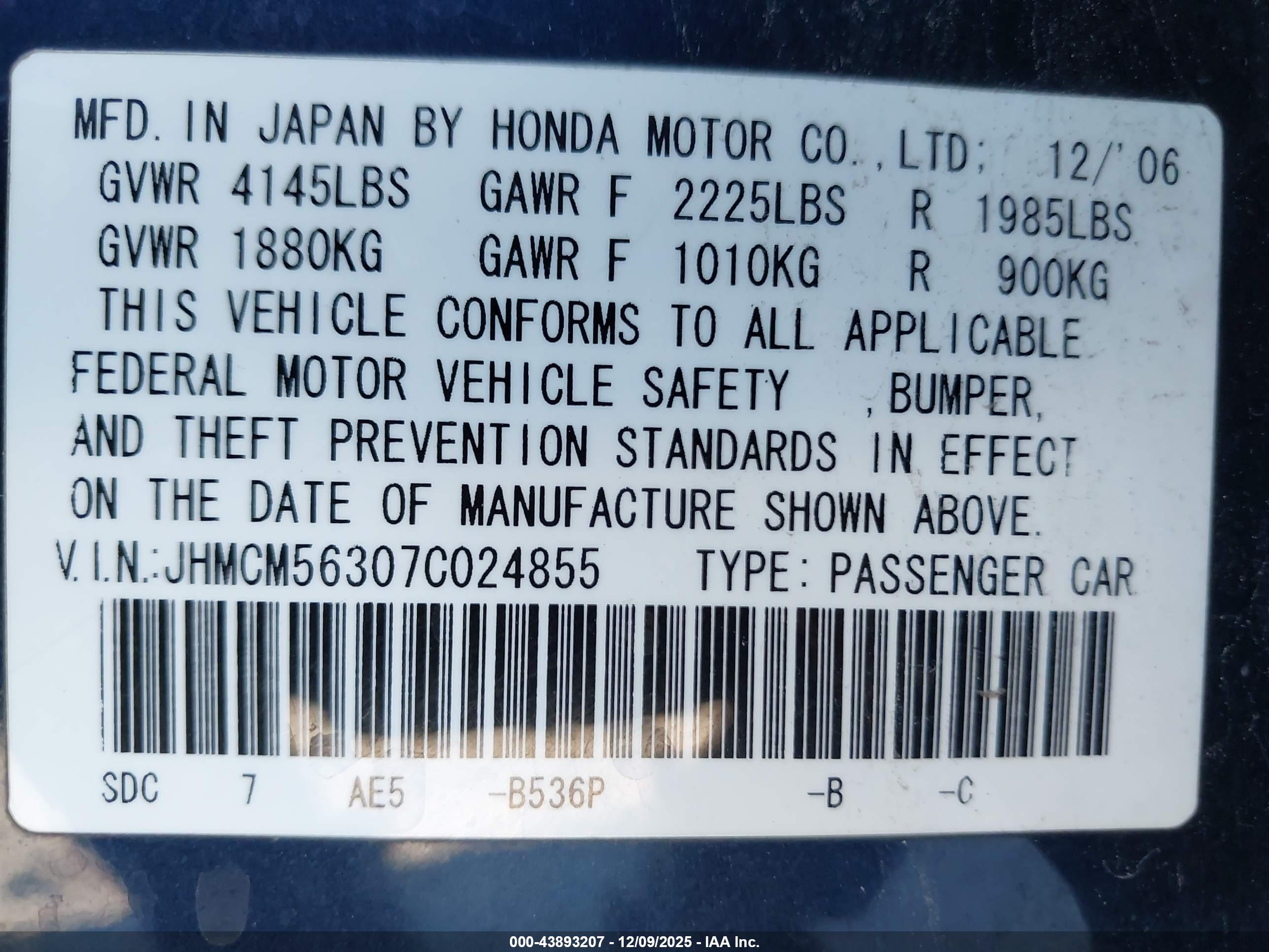 HONDA ACCORD image 9