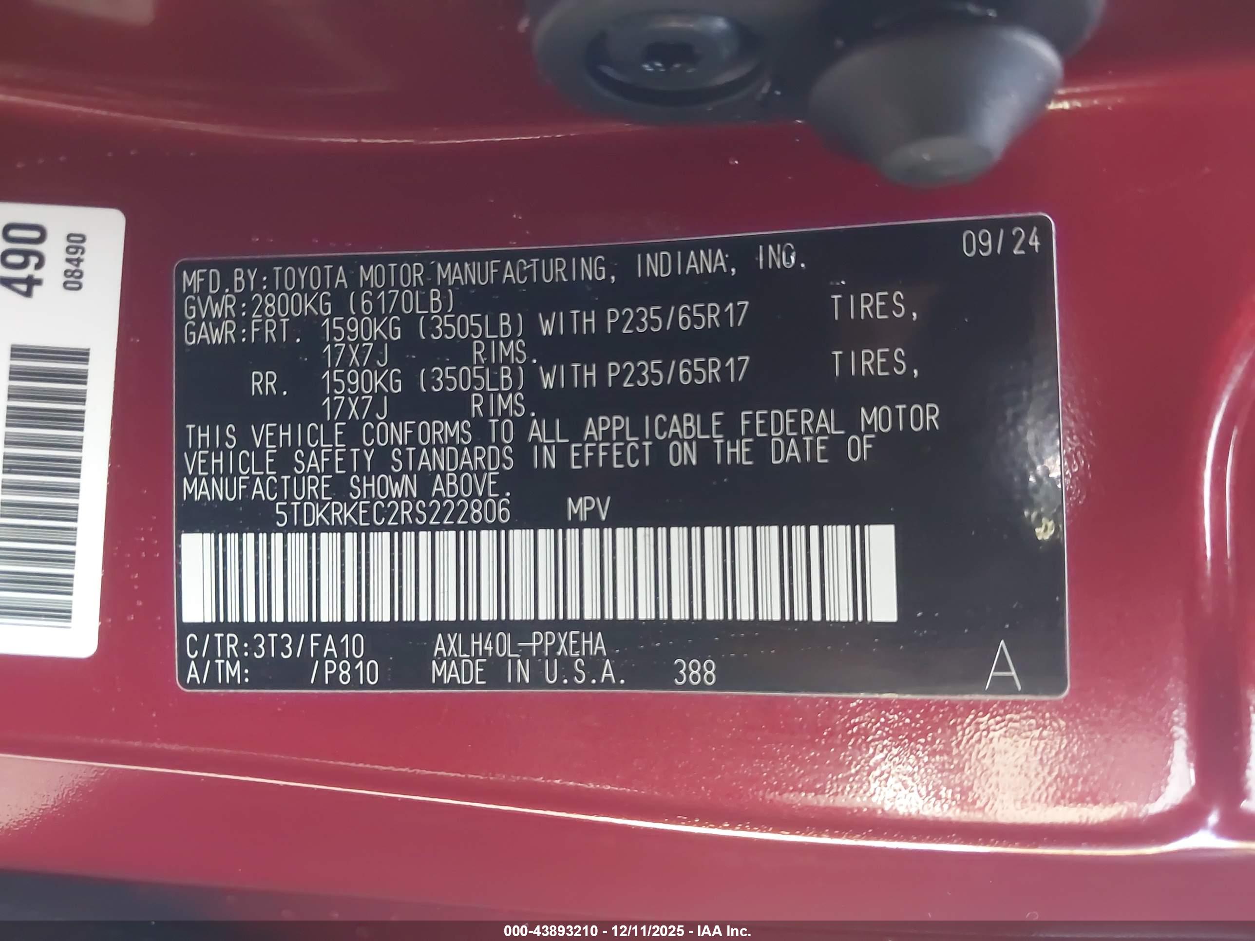 TOYOTA SIENNA image 9