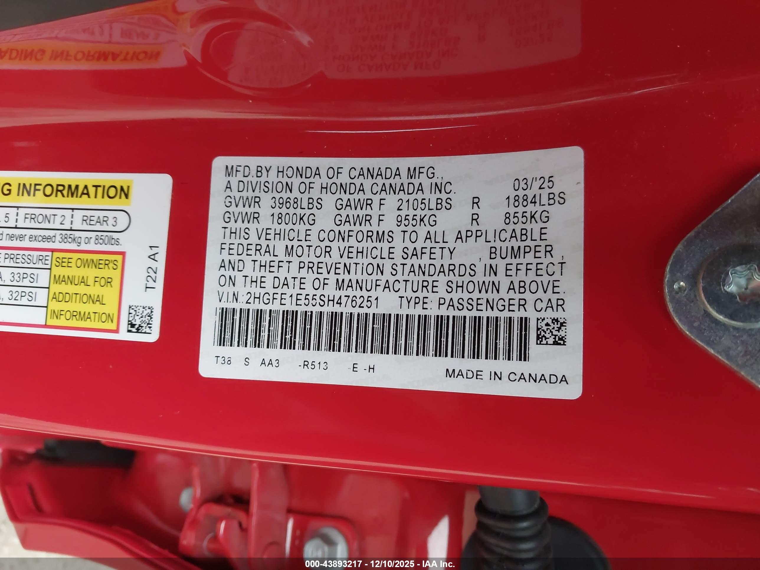 HONDA CIVIC image 9