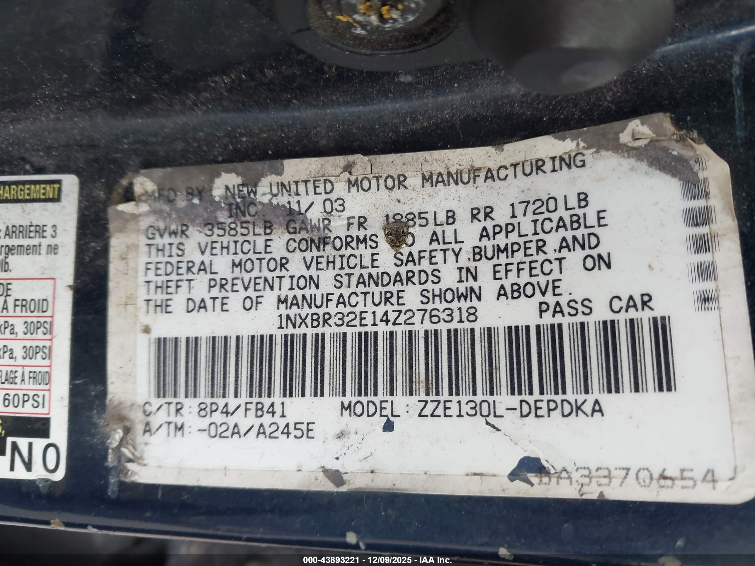 TOYOTA COROLLA image 9