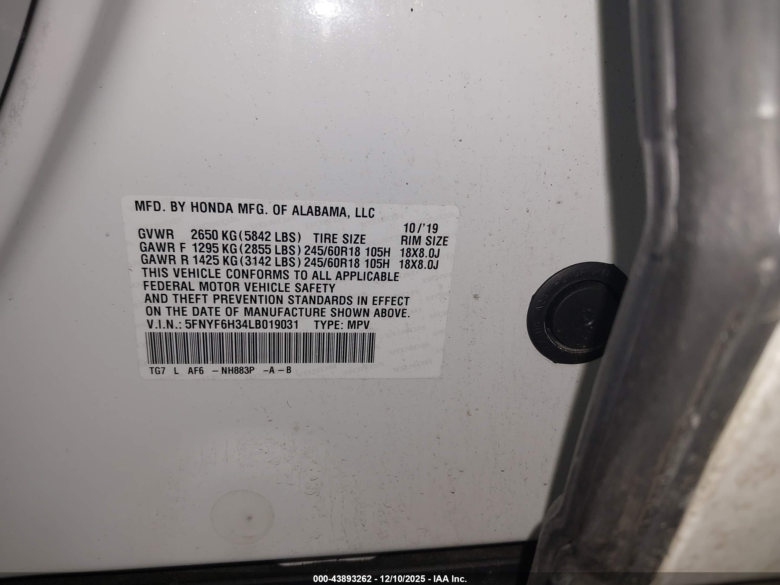 HONDA PILOT image 9