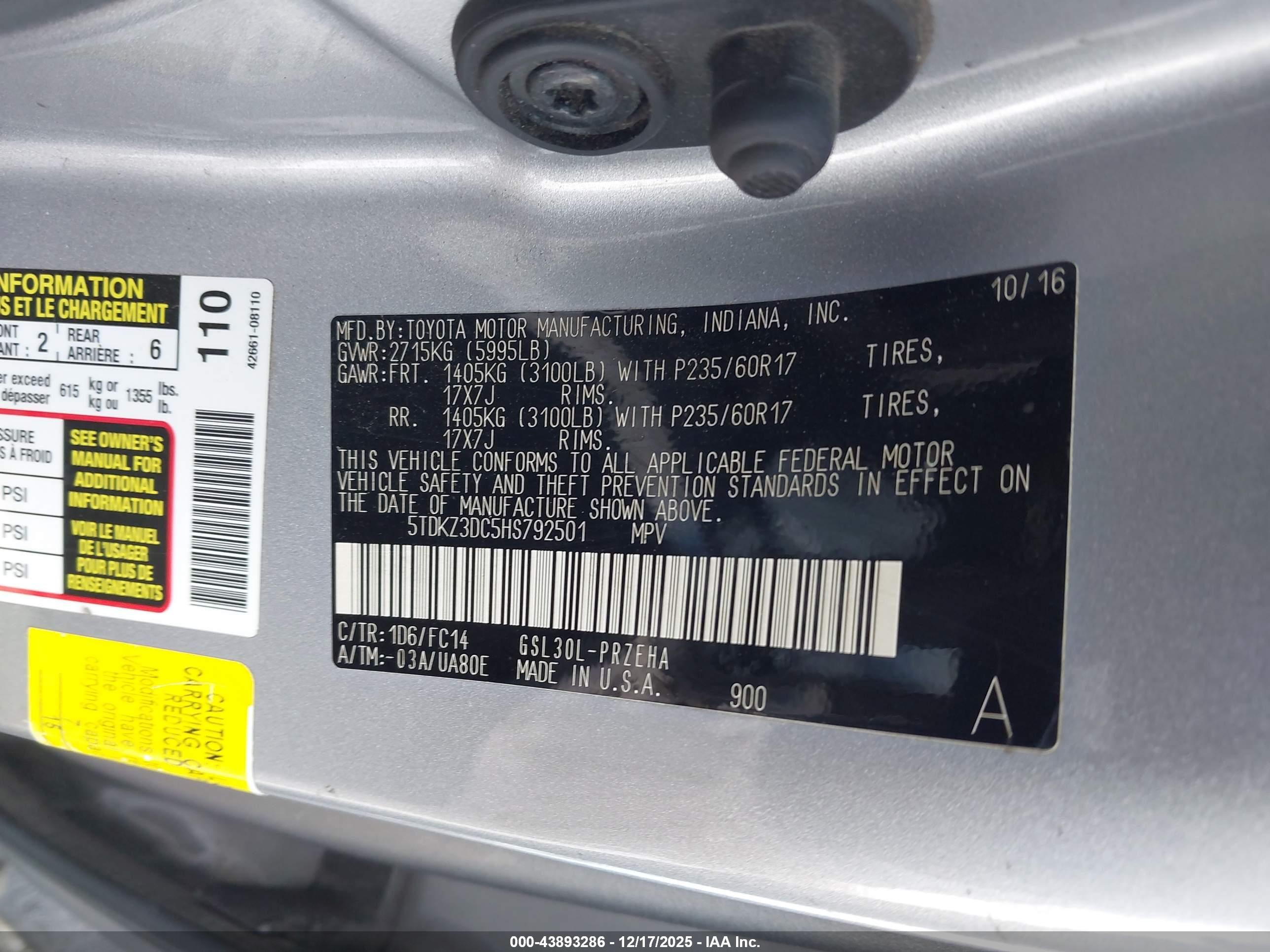 TOYOTA SIENNA image 9
