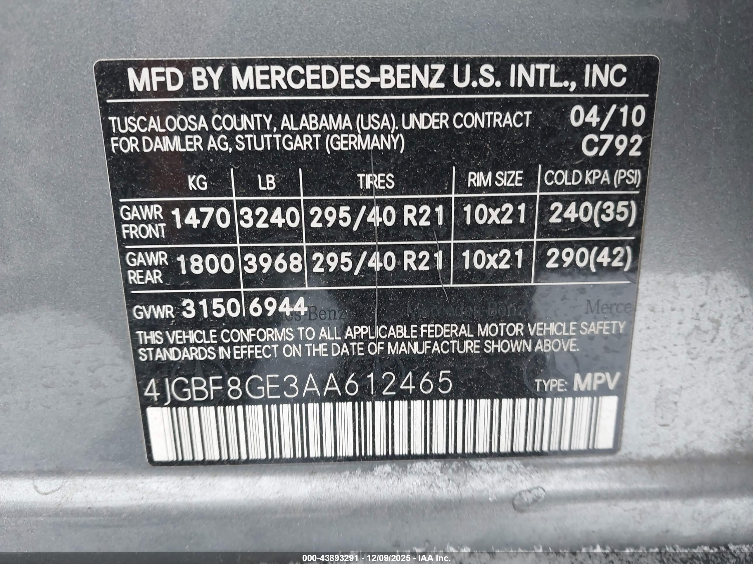 MERCEDES-BENZ GL image 9