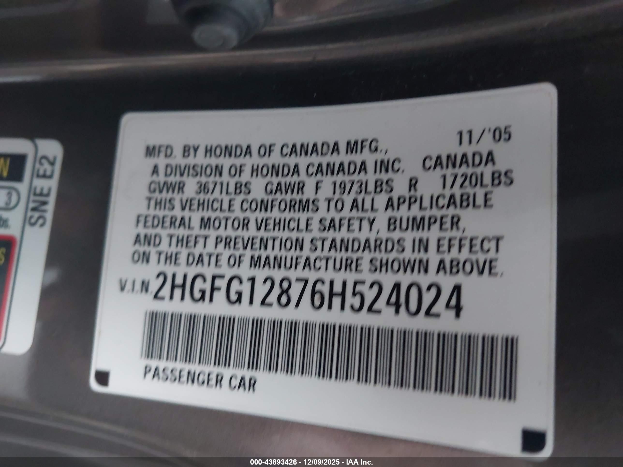 HONDA CIVIC image 9