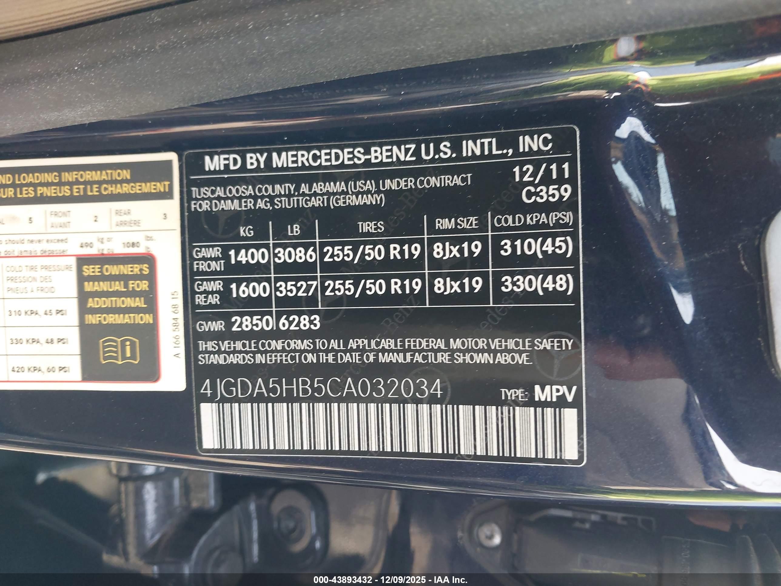 MERCEDES-BENZ ML image 9
