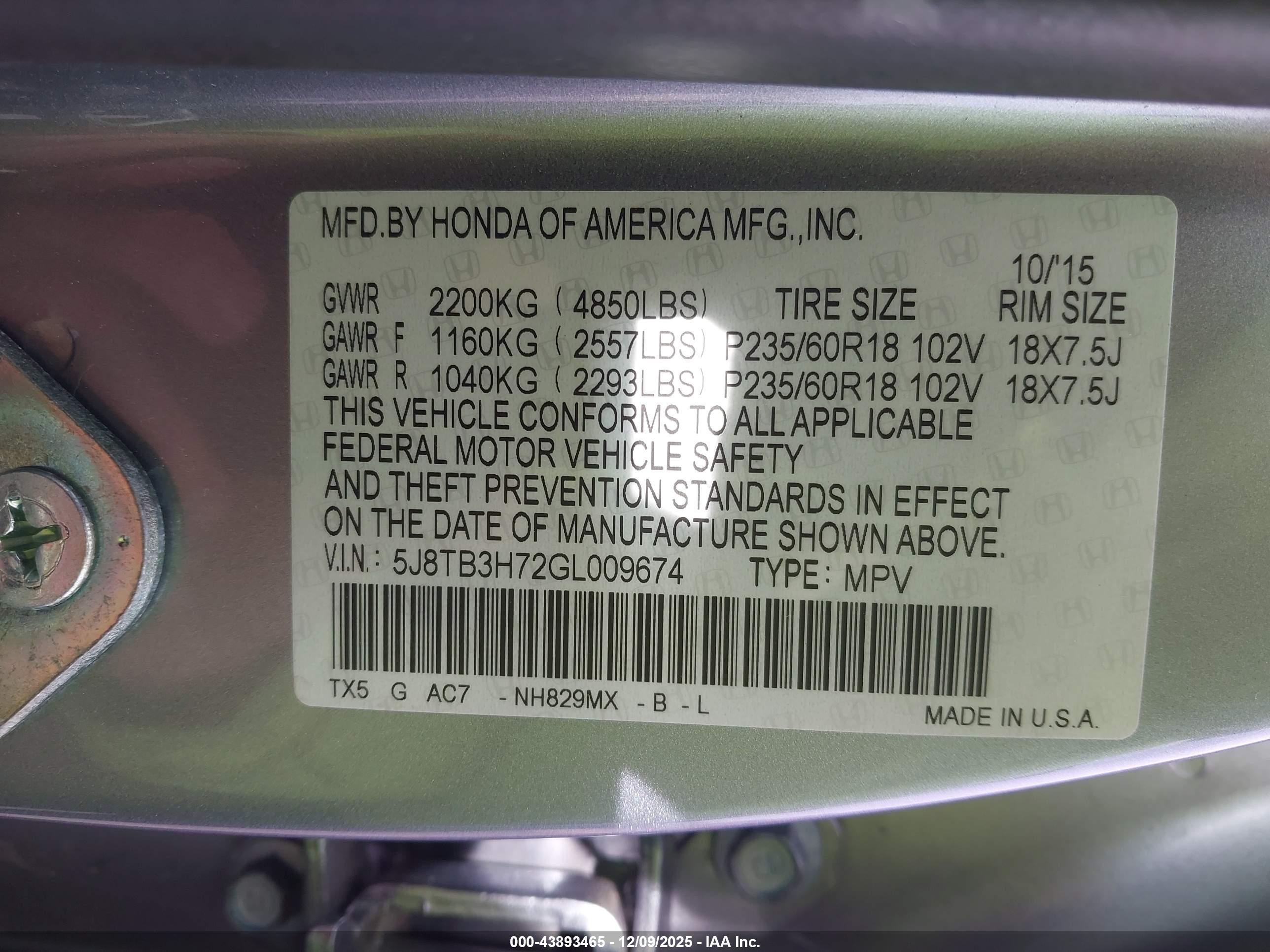 ACURA RDX image 9