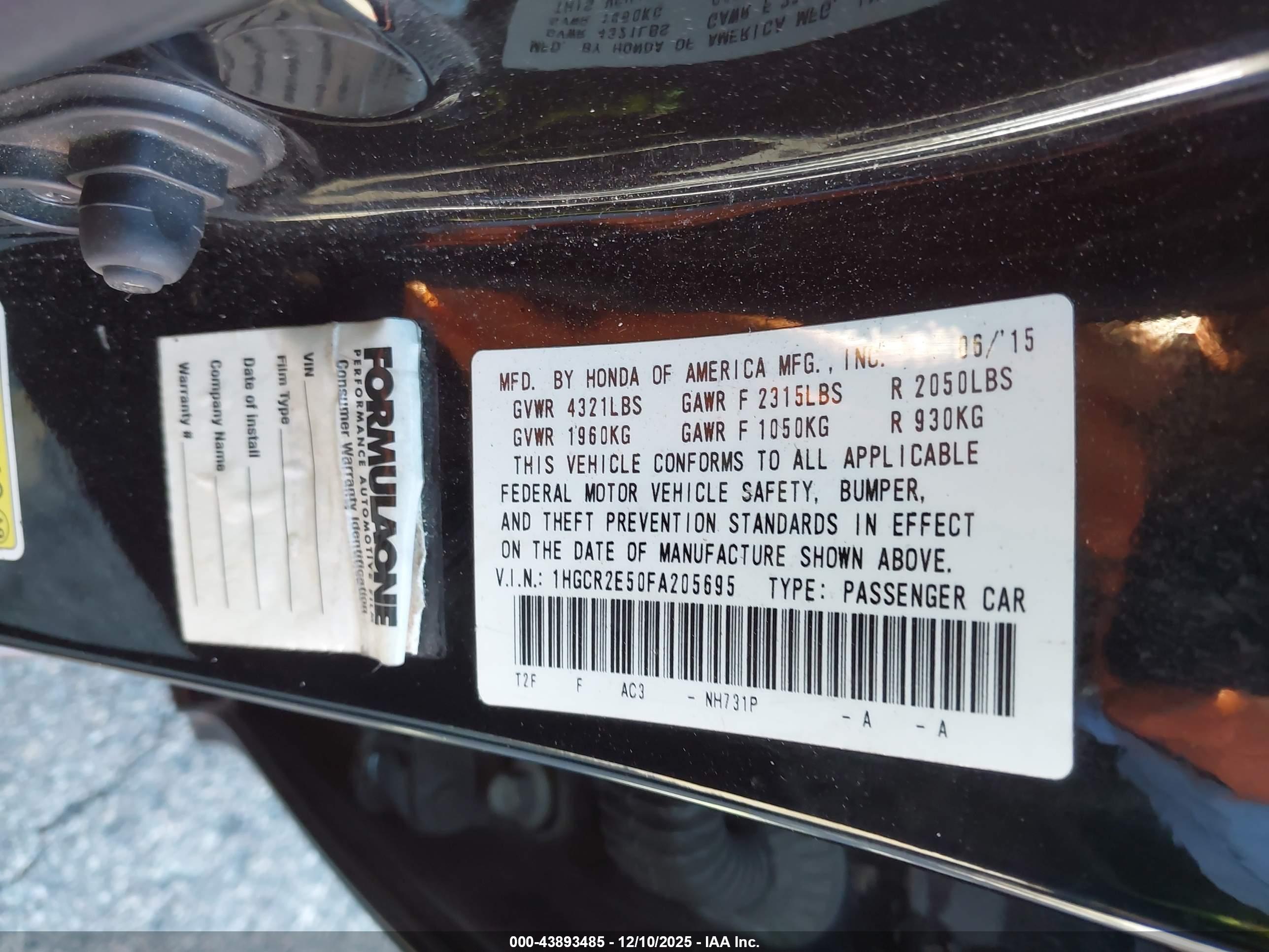 HONDA ACCORD image 9