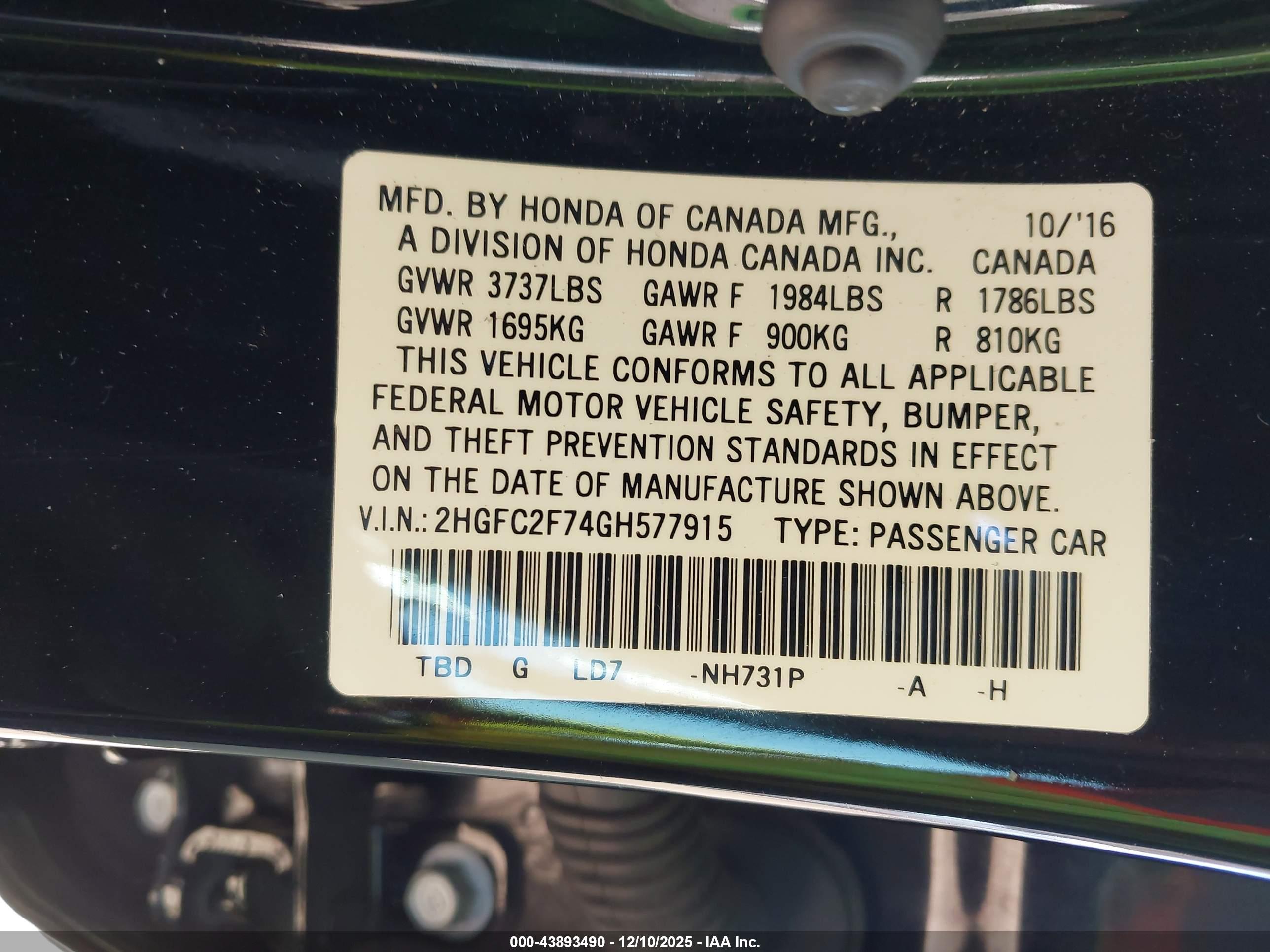 HONDA CIVIC image 9