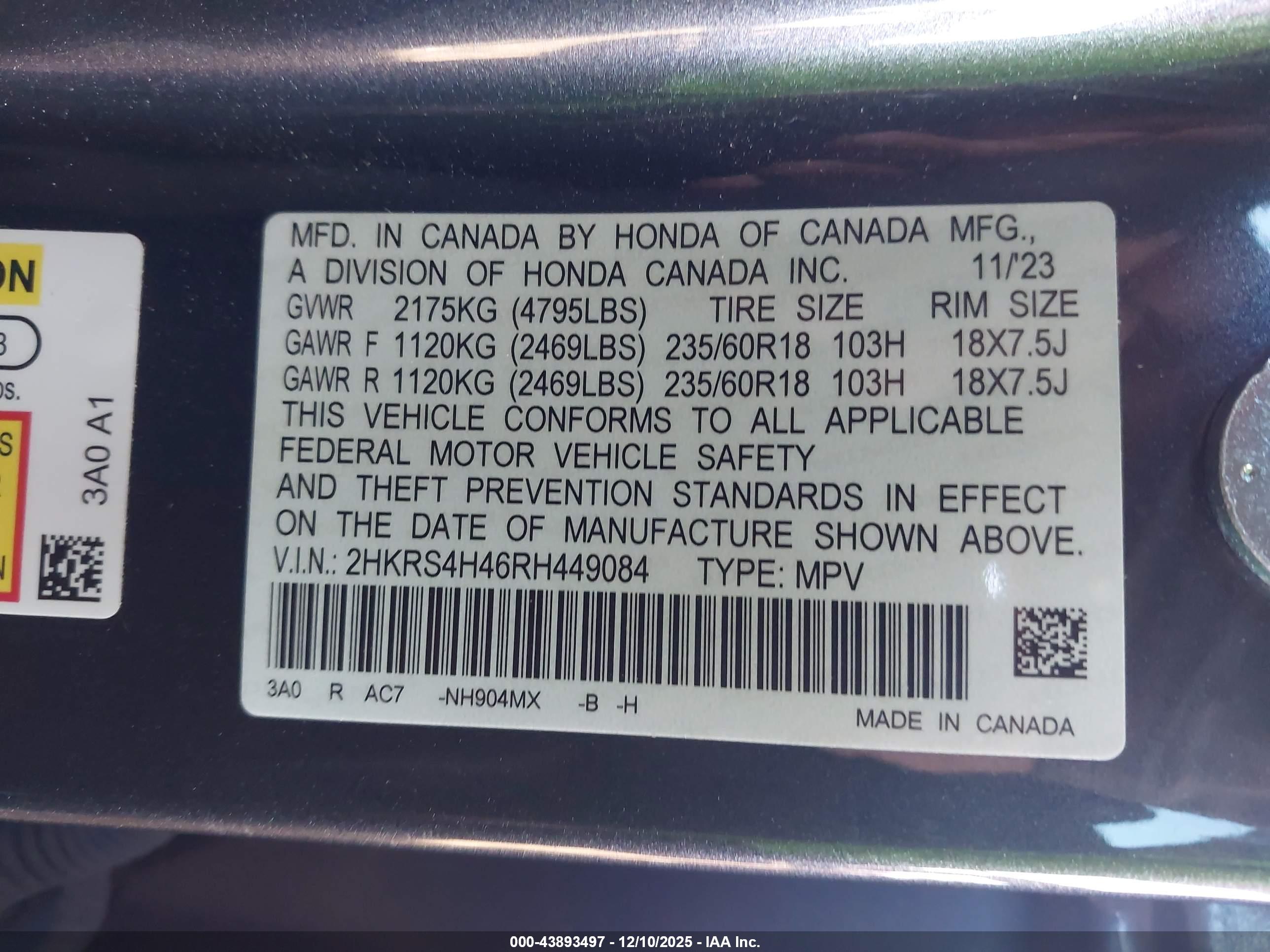 HONDA CR-V image 9