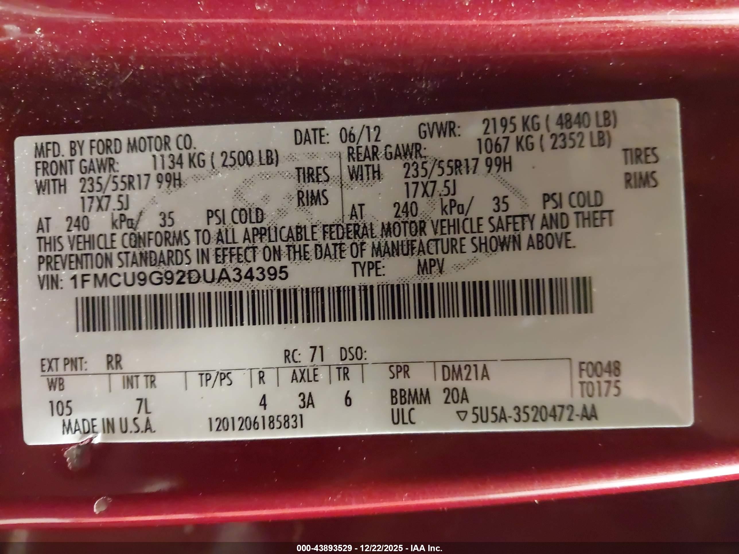 FORD ESCAPE image 9