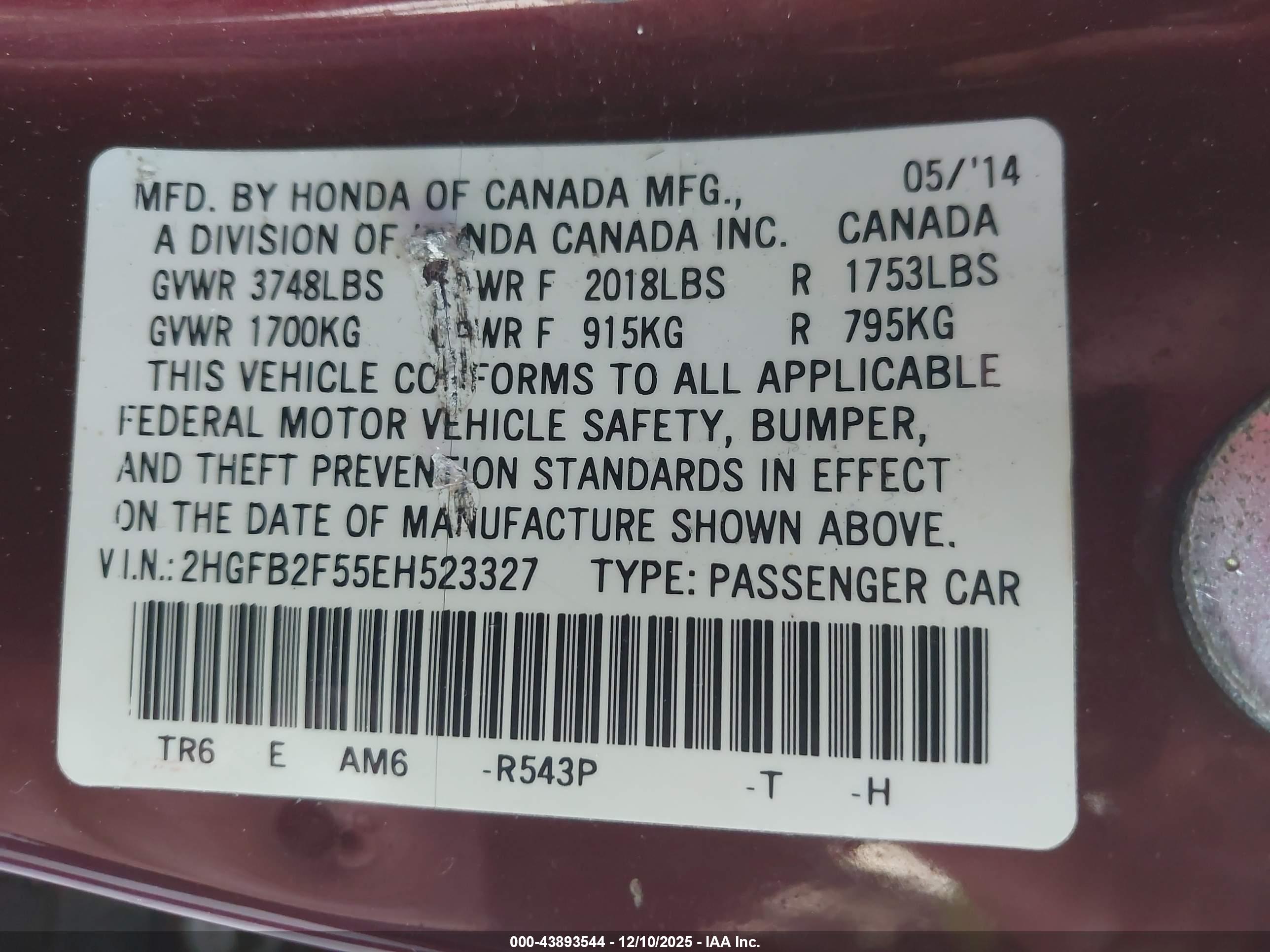 HONDA CIVIC image 9