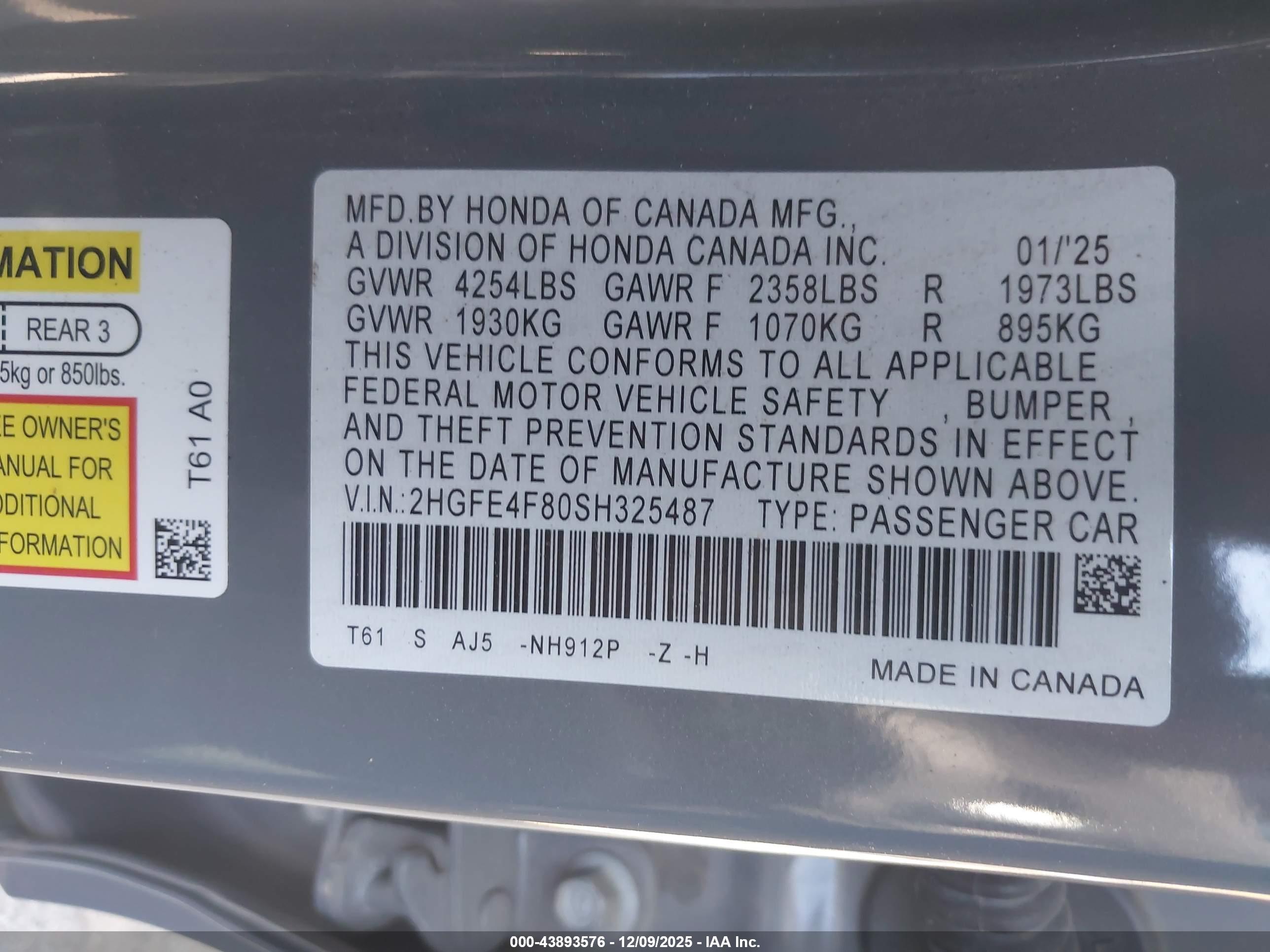 HONDA CIVIC image 9