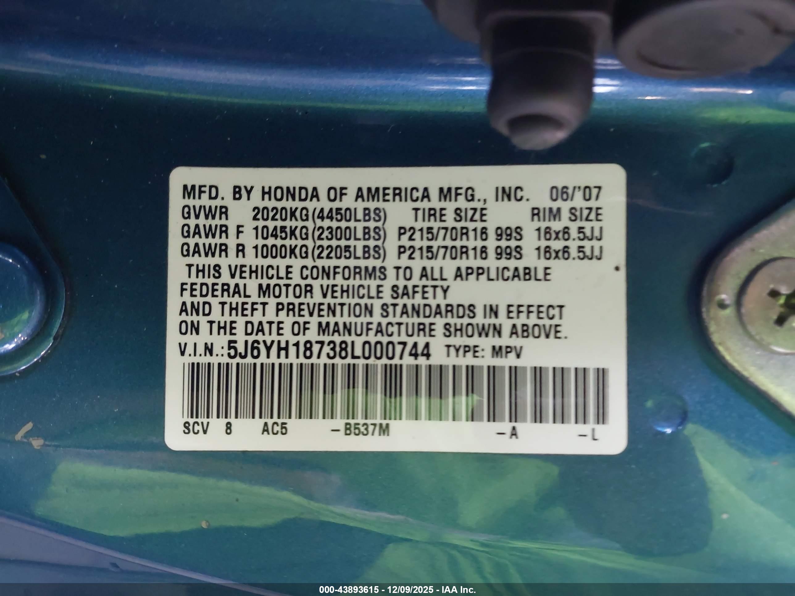 HONDA ELEMENT image 9