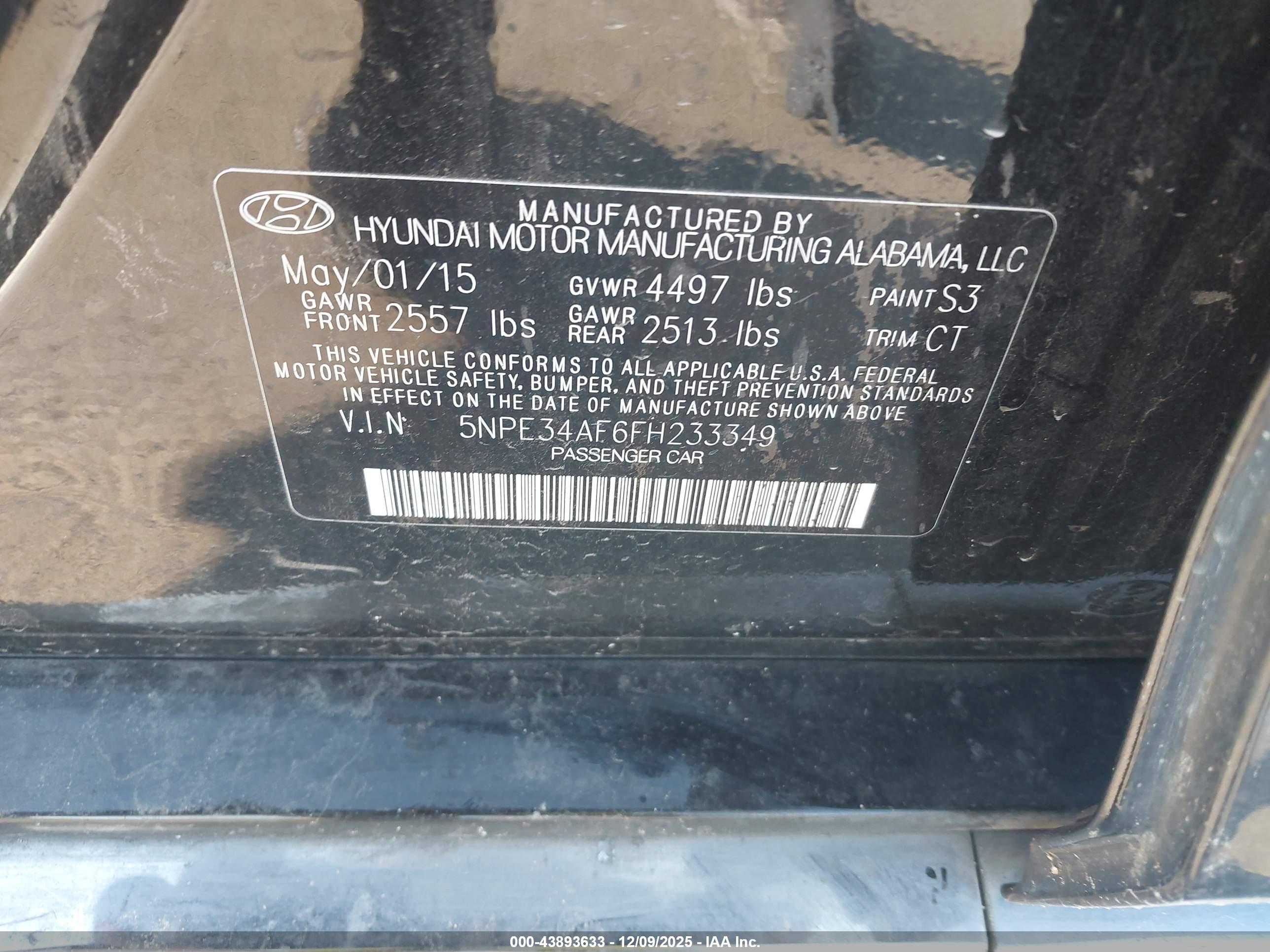 HYUNDAI SONATA image 9