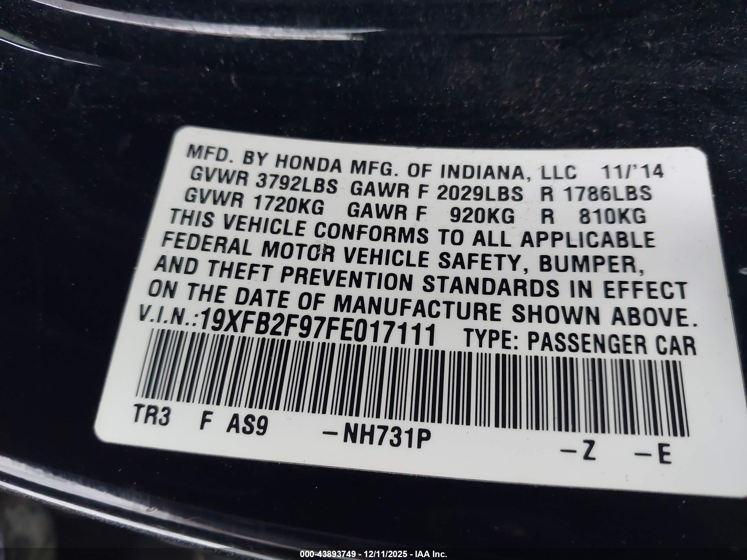 HONDA CIVIC image 9