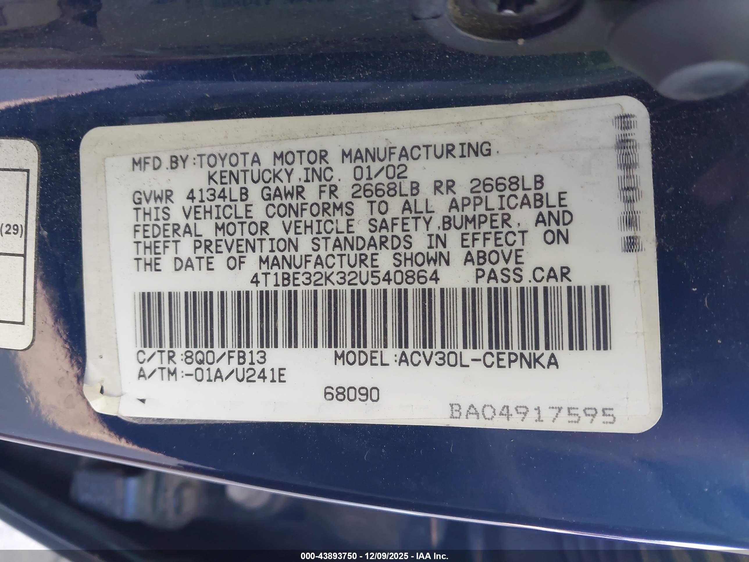 TOYOTA CAMRY image 9