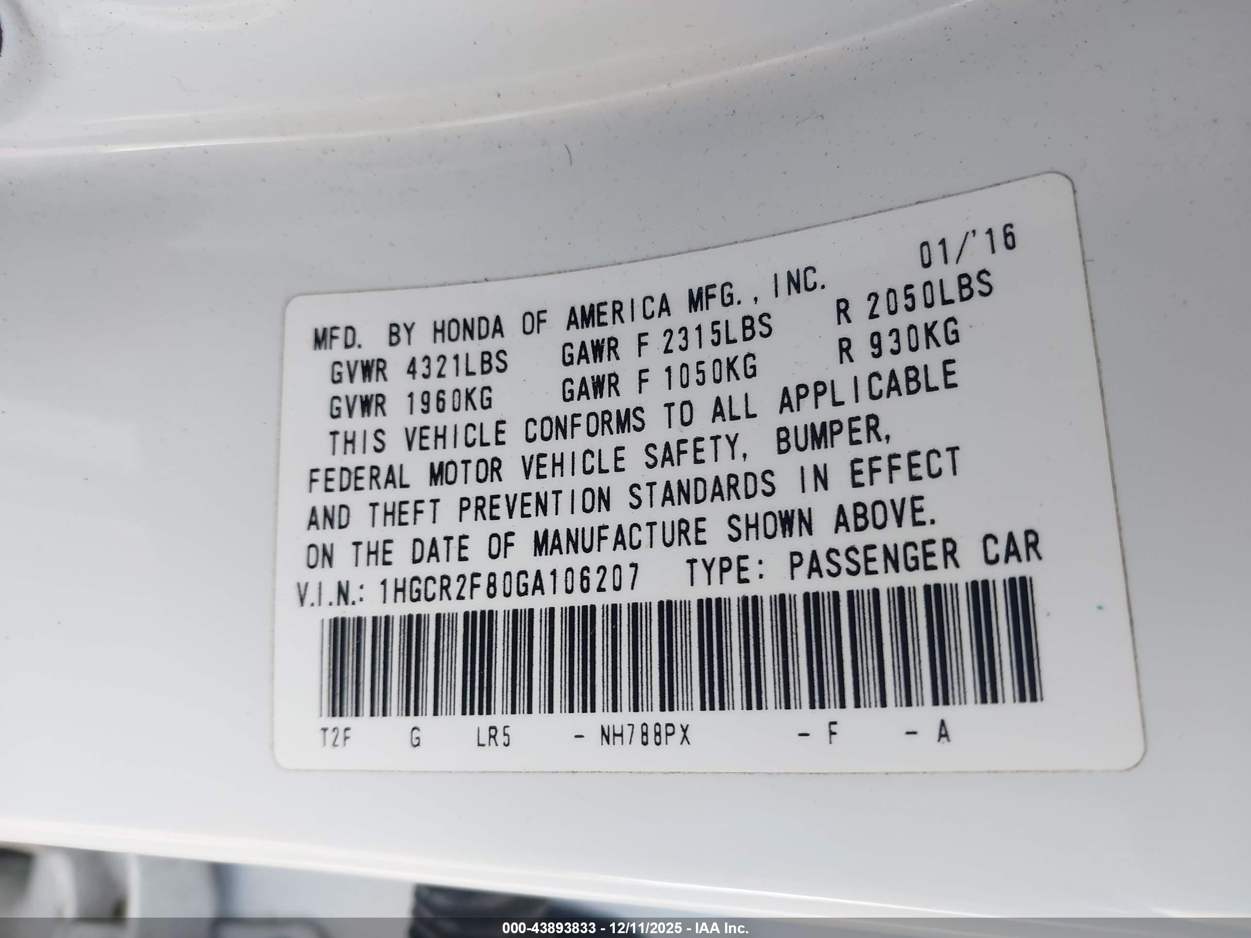 HONDA ACCORD image 9