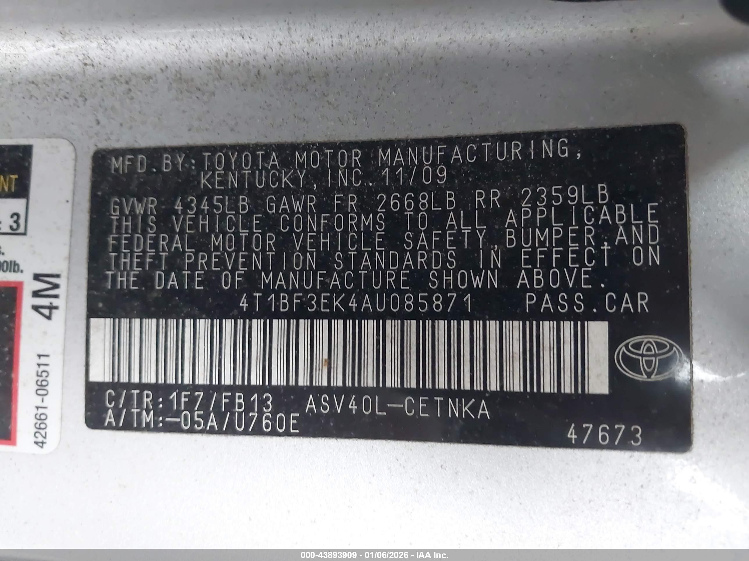 TOYOTA CAMRY image 9