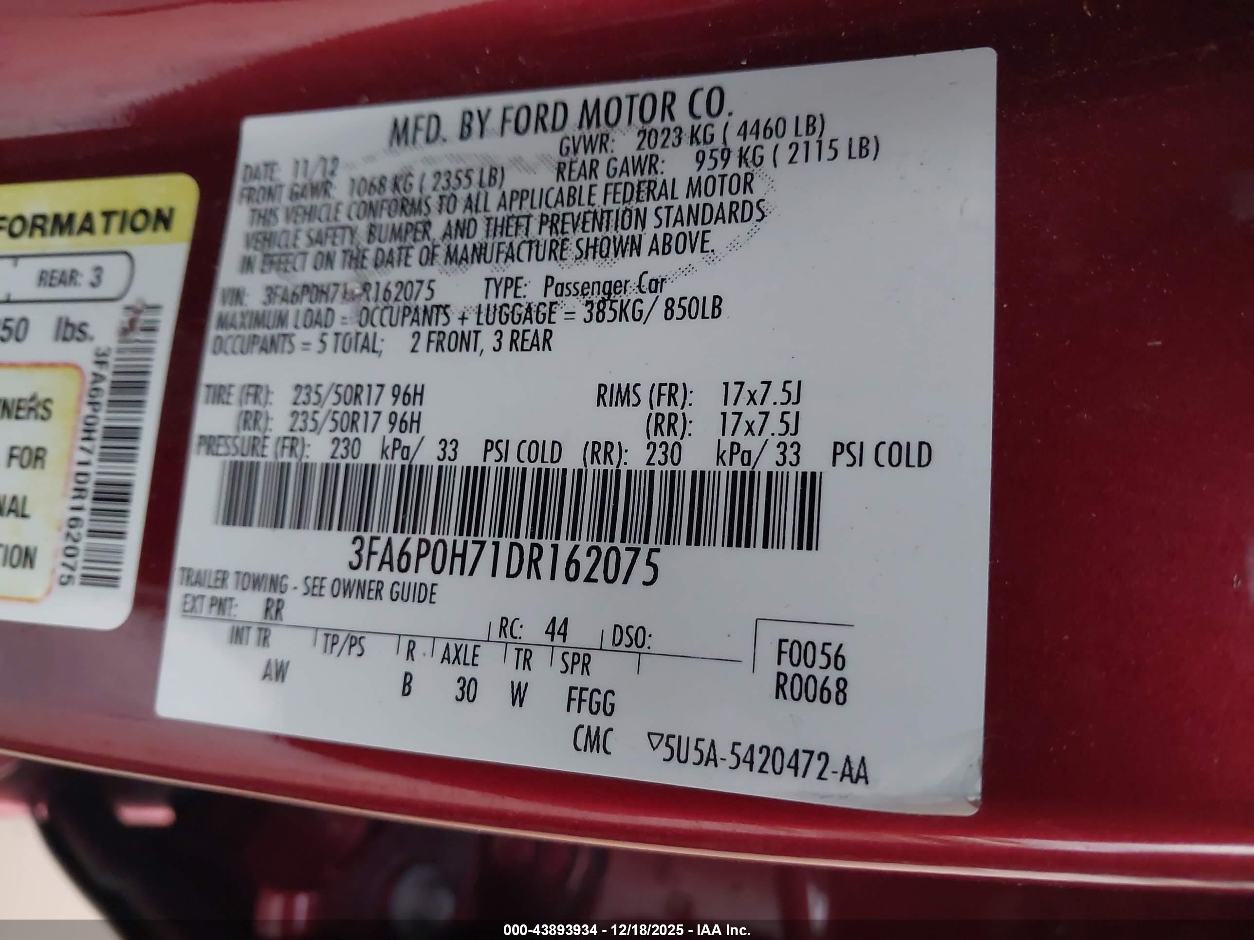FORD FUSION image 9