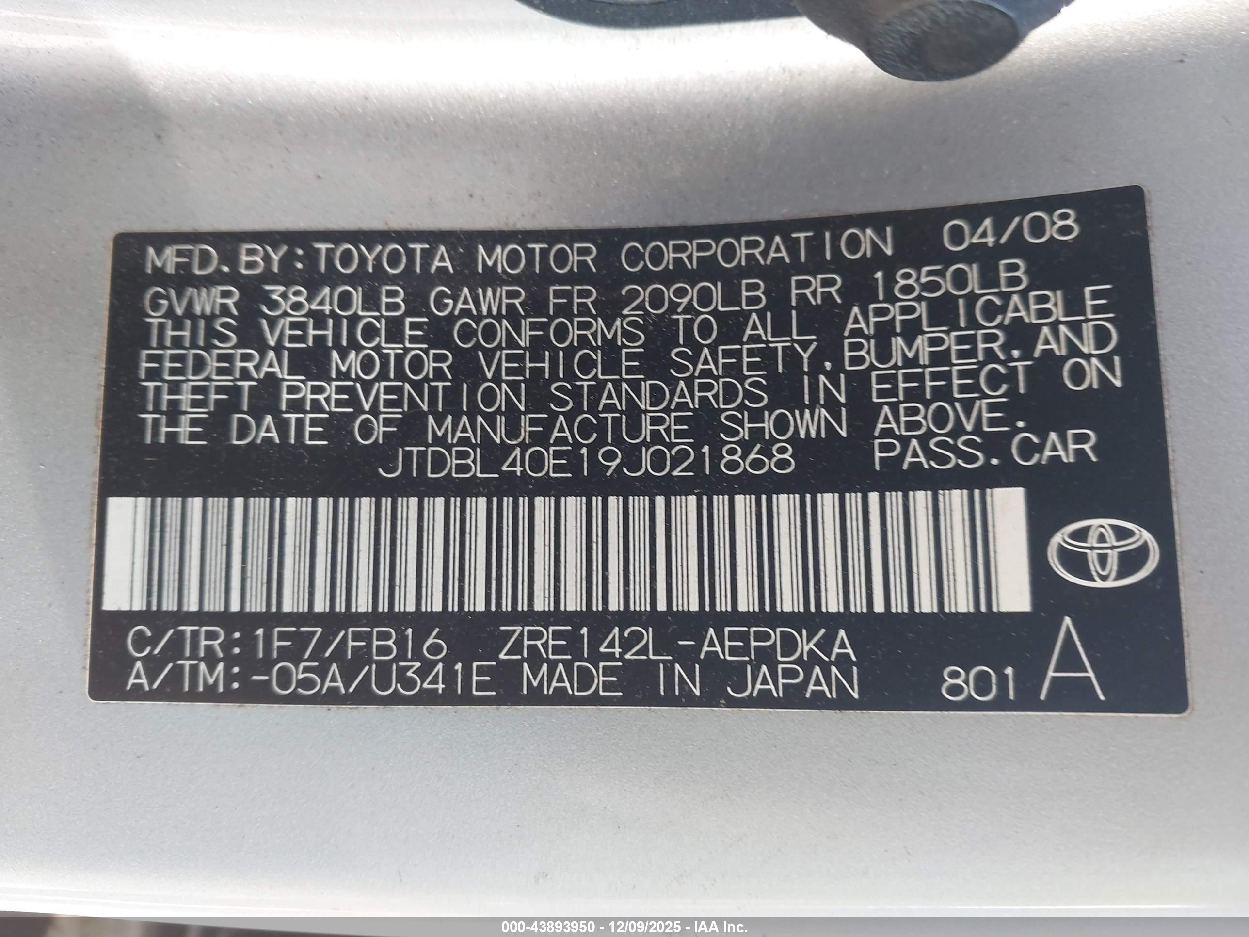 TOYOTA COROLLA image 9