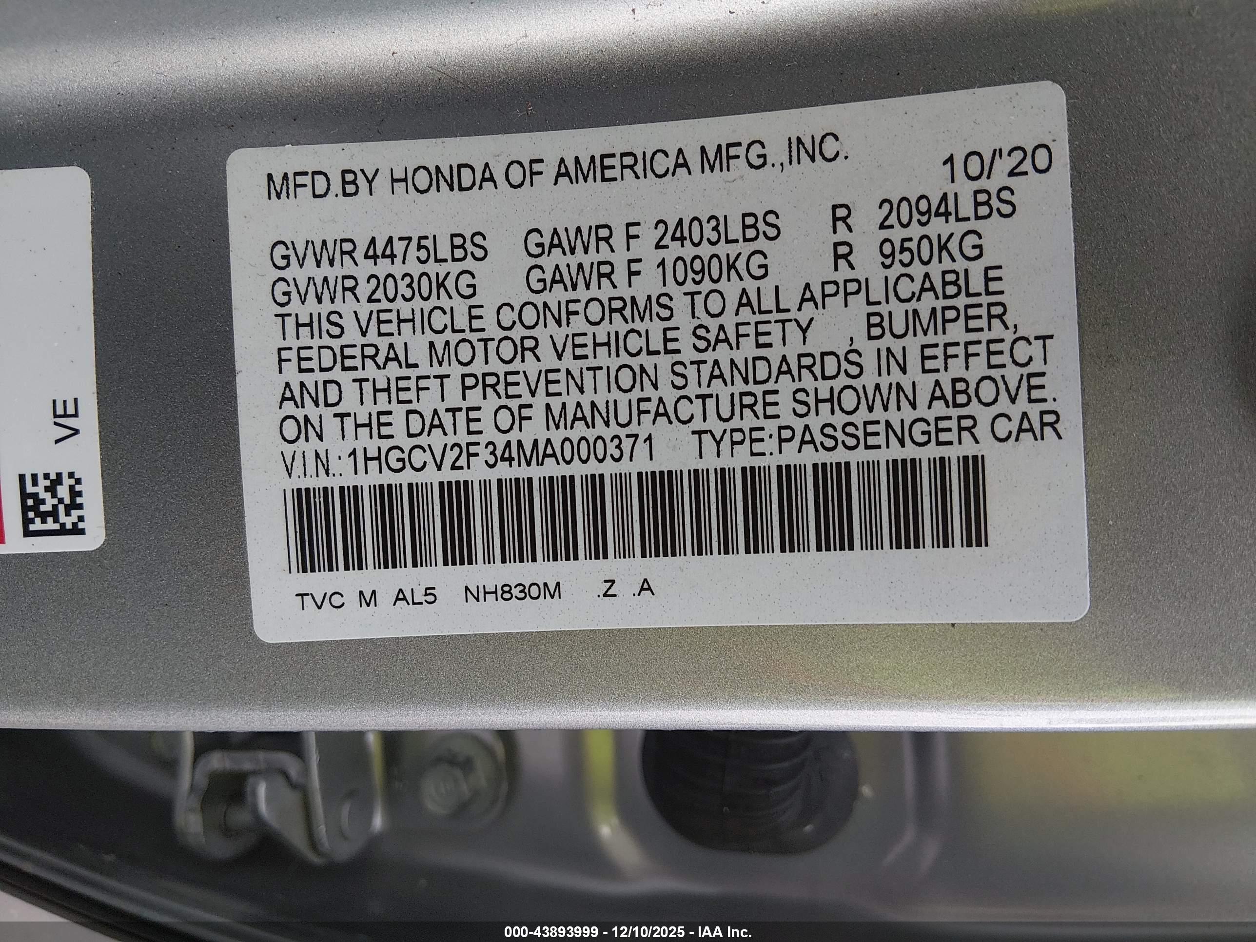 HONDA ACCORD image 9