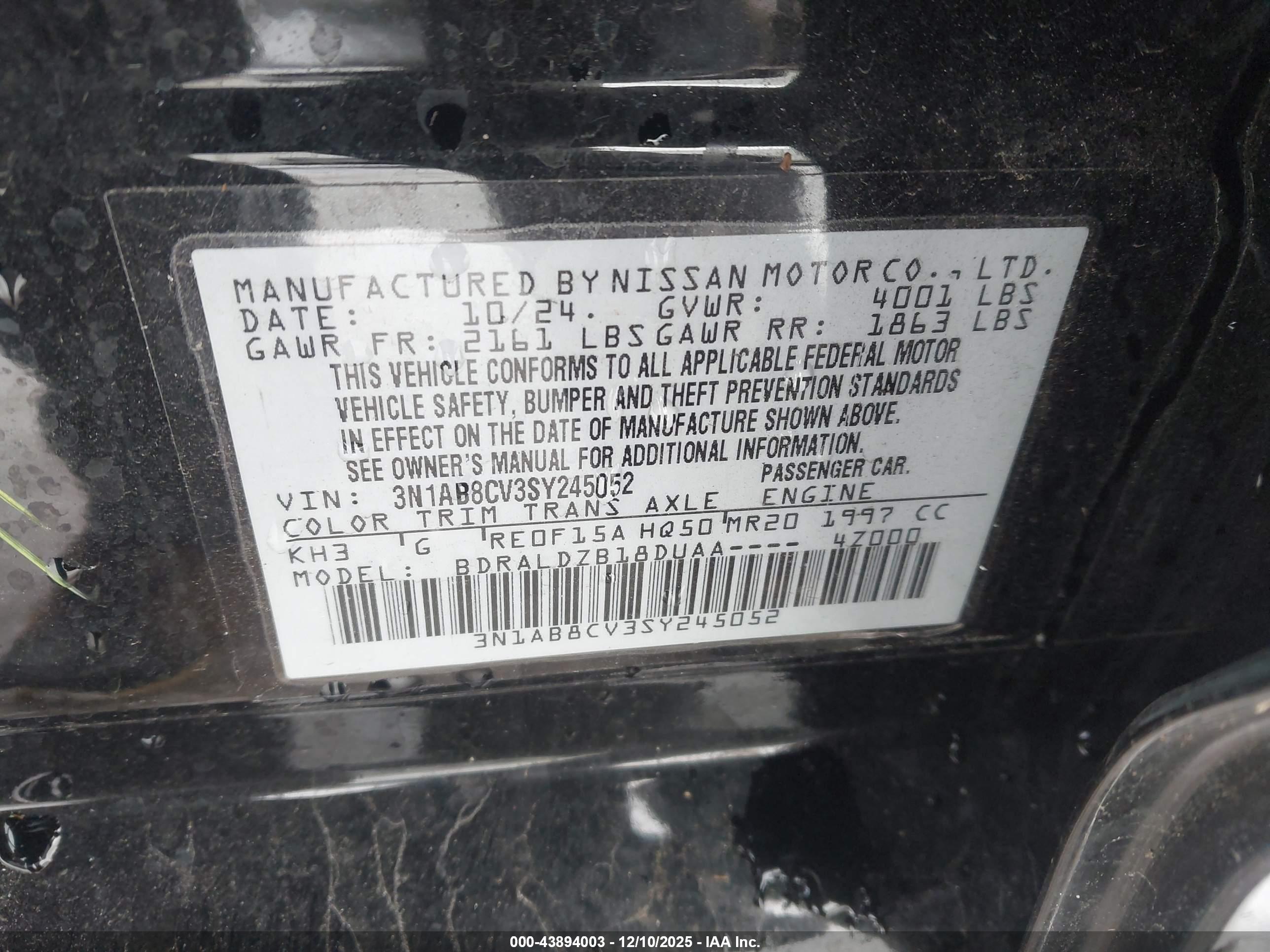 NISSAN SENTRA image 9
