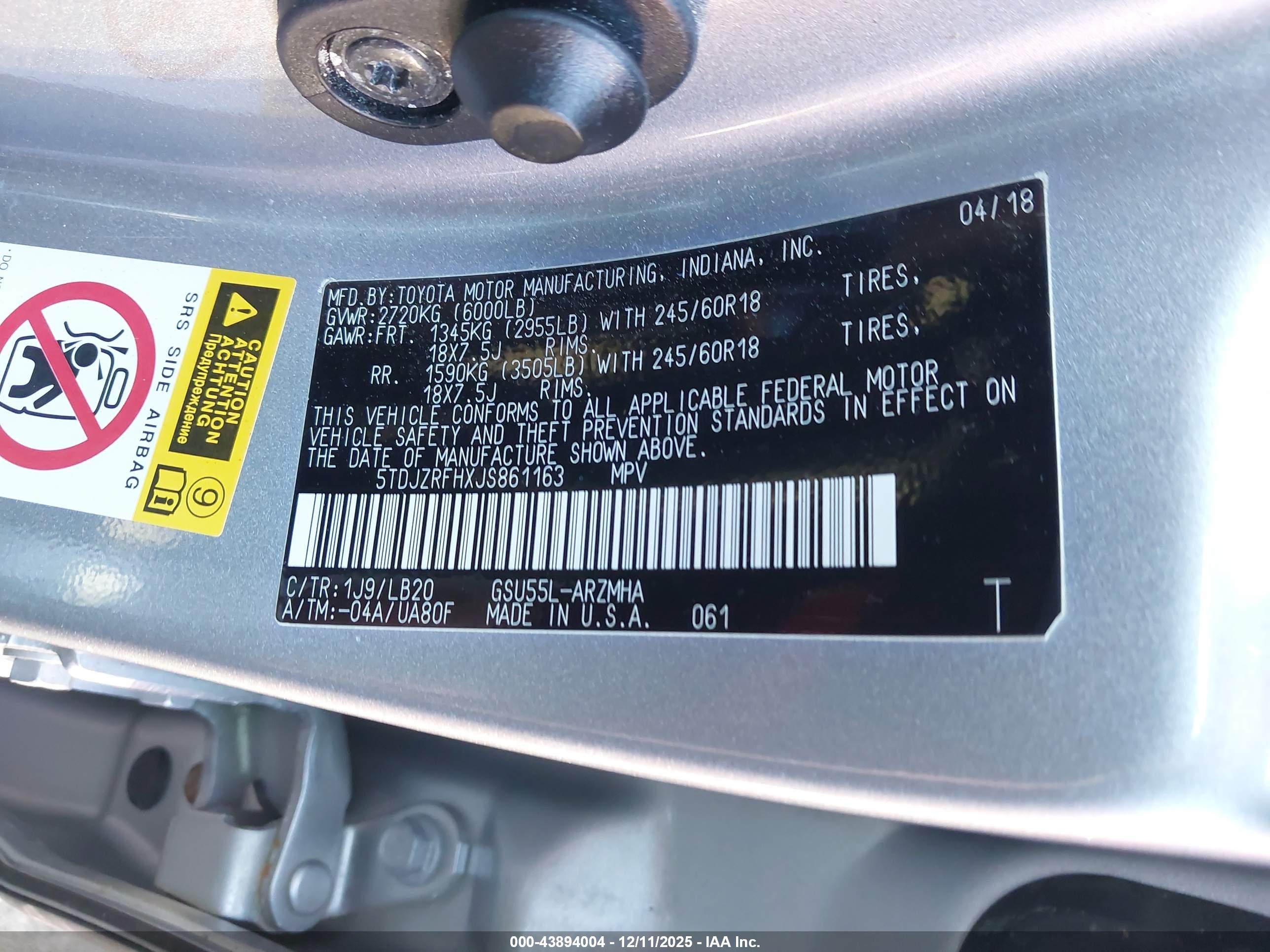 TOYOTA HIGHLANDER image 9