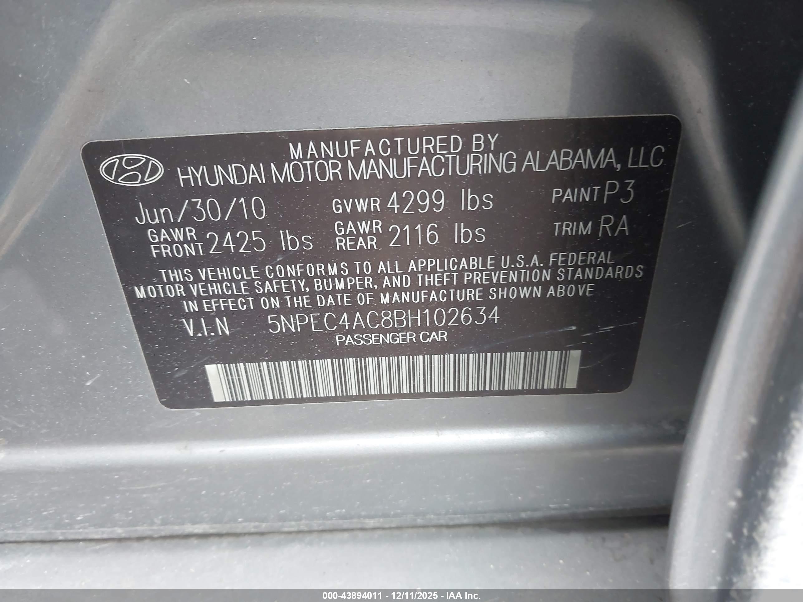 HYUNDAI SONATA image 9