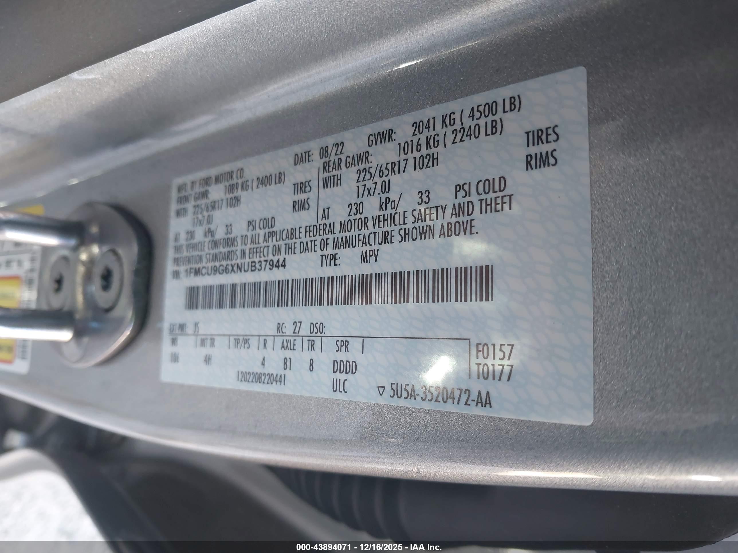 FORD ESCAPE image 9