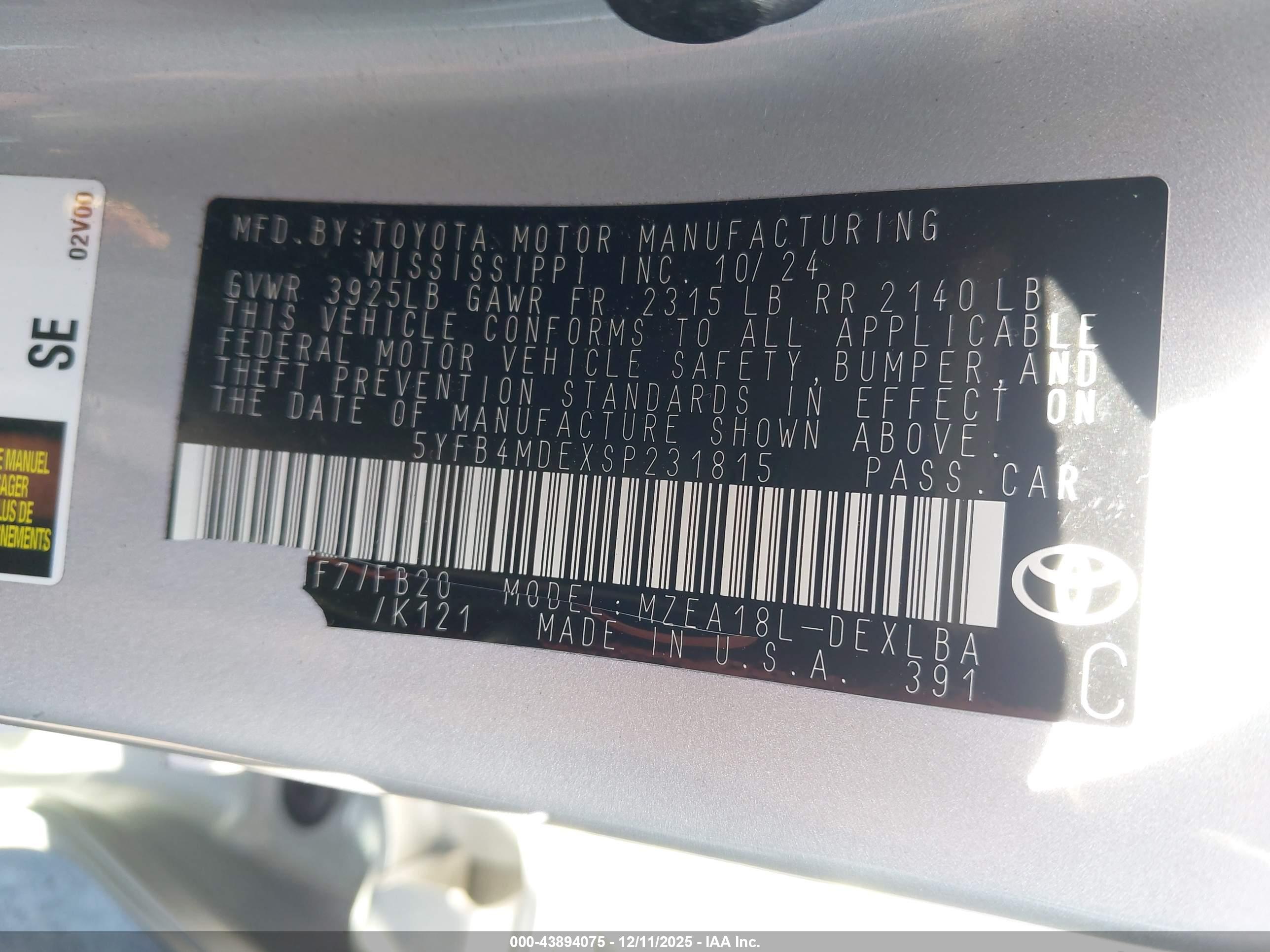 TOYOTA COROLLA image 9