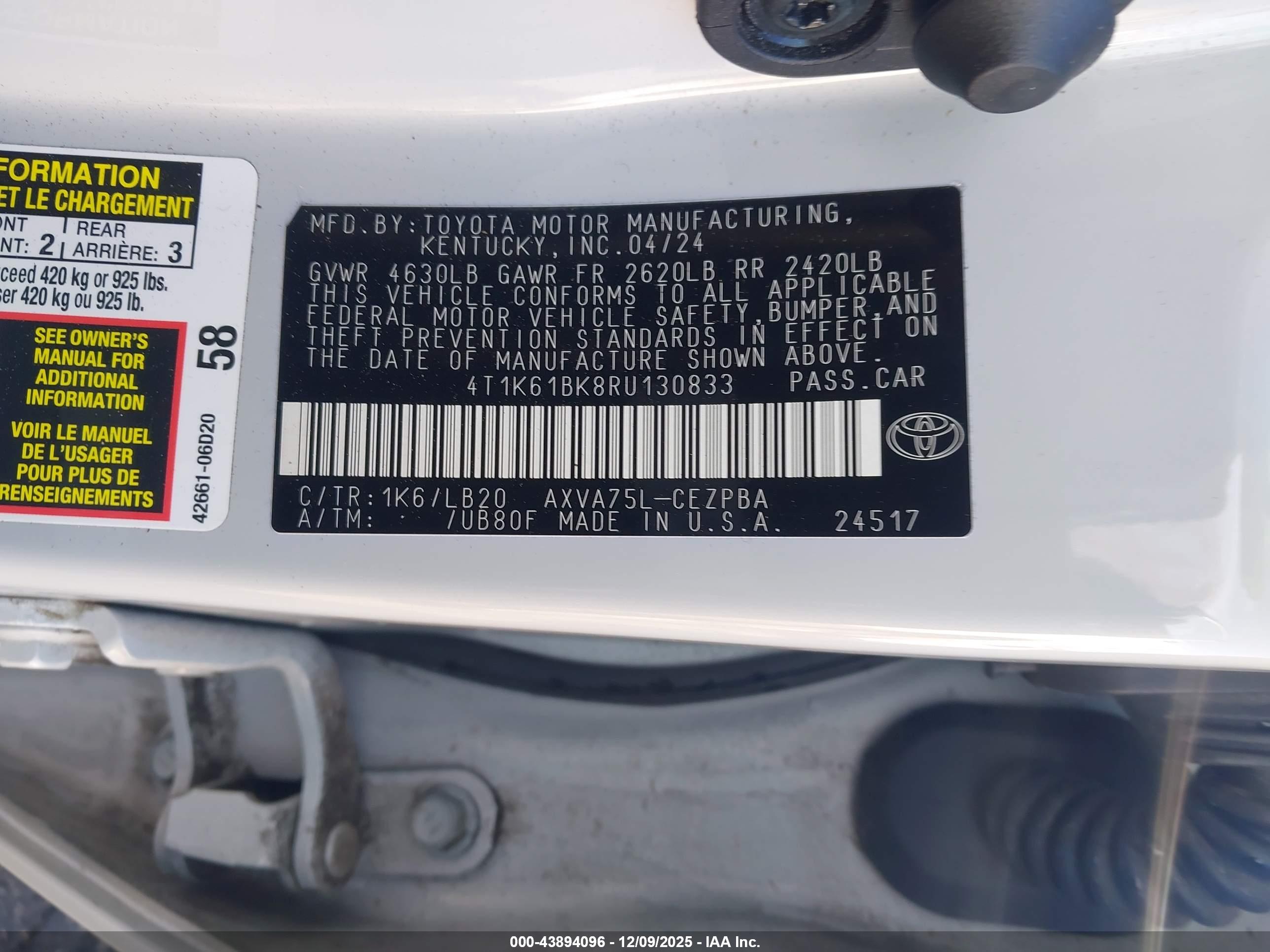 TOYOTA CAMRY image 9
