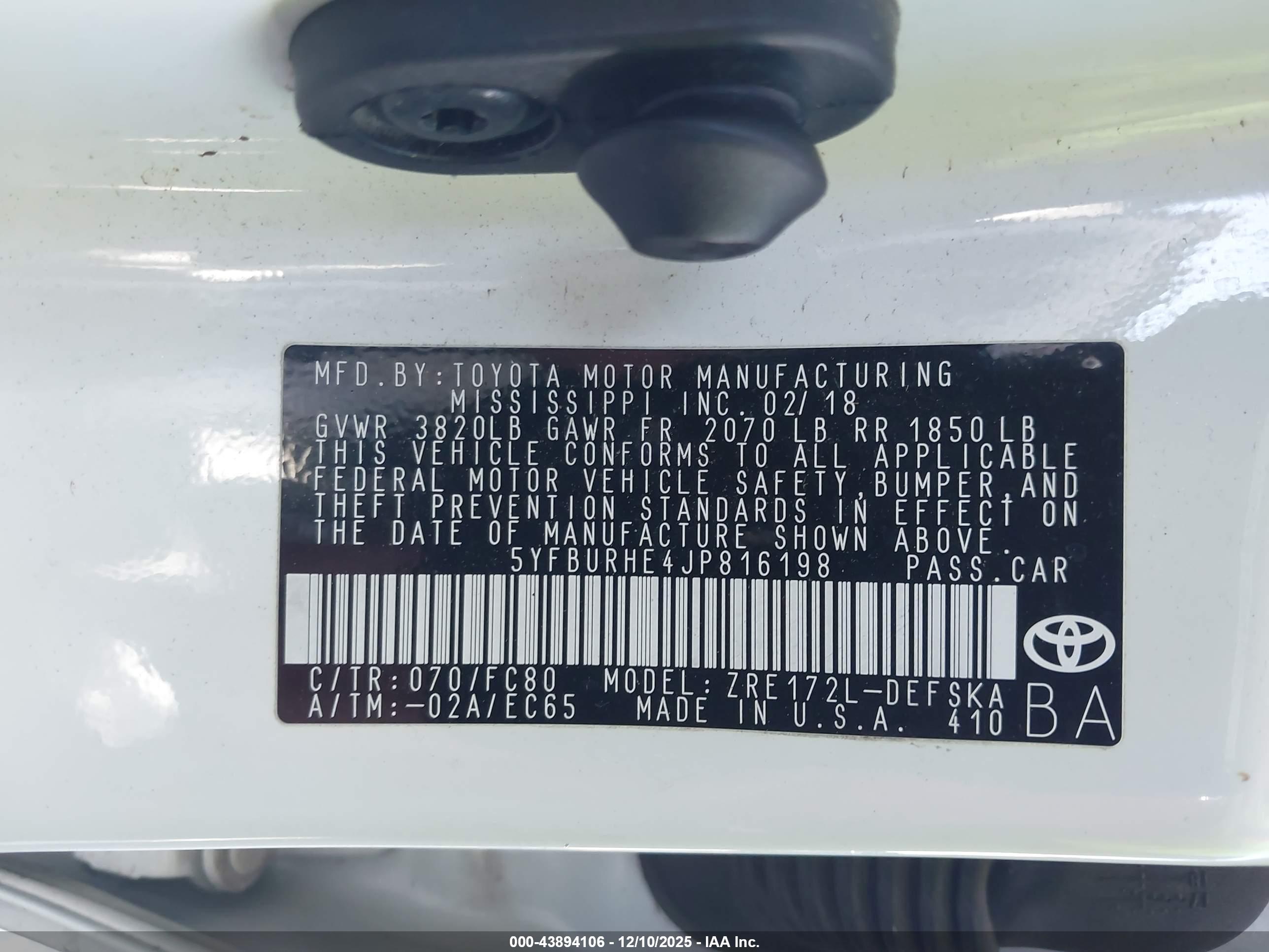 TOYOTA COROLLA image 9