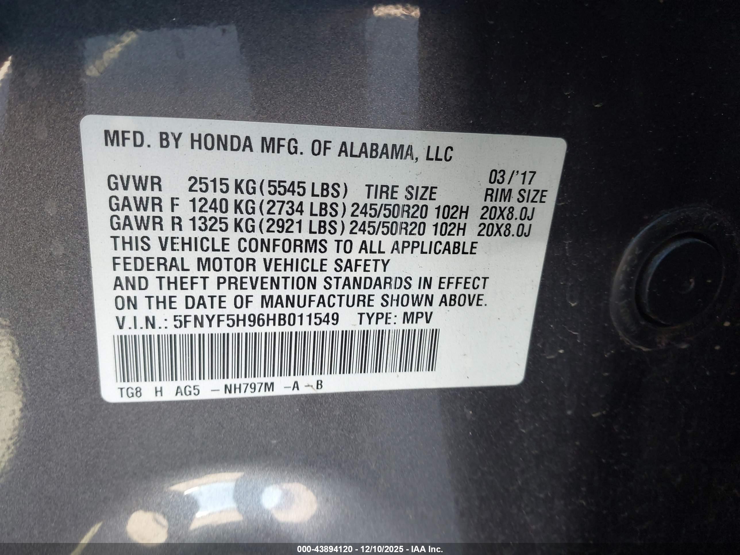 HONDA PILOT image 9