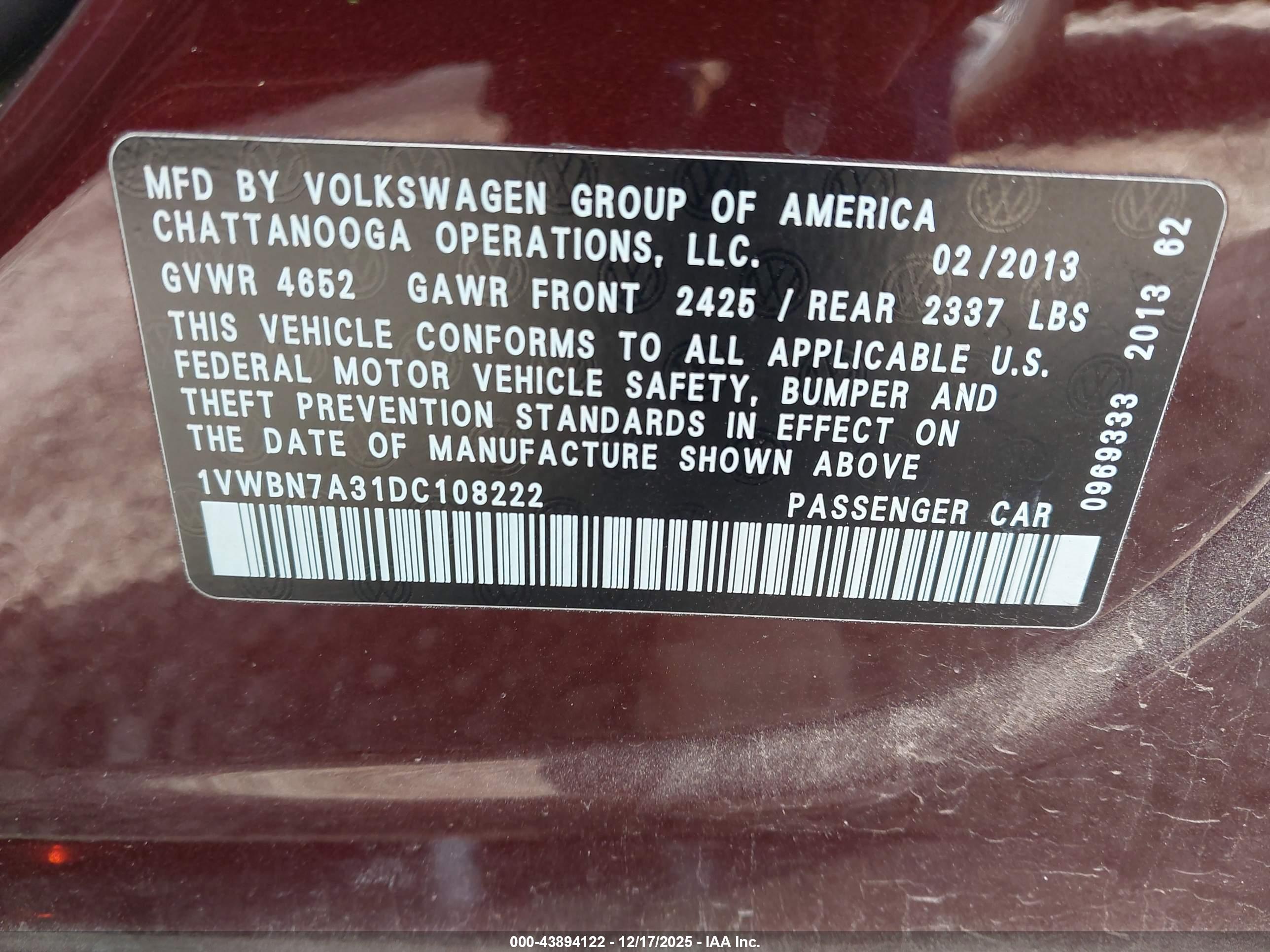 VOLKSWAGEN PASSAT image 9