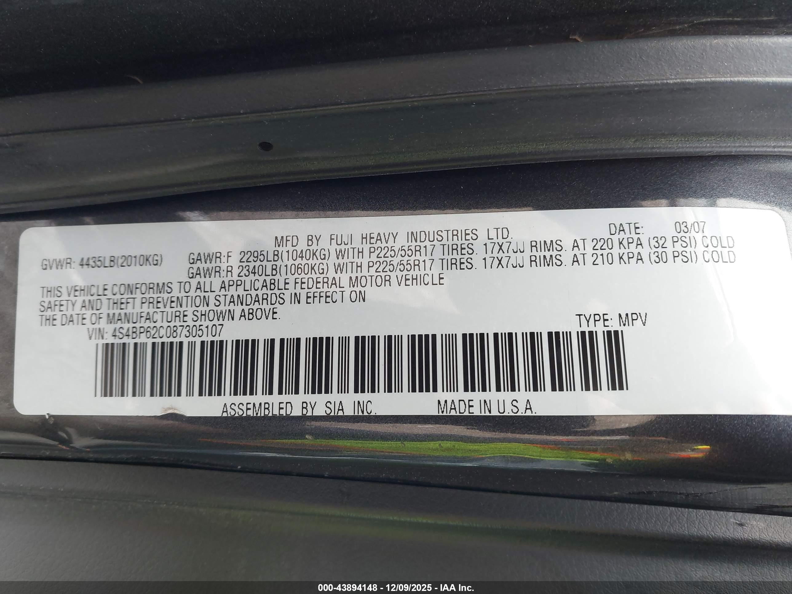 SUBARU OUTBACK image 9