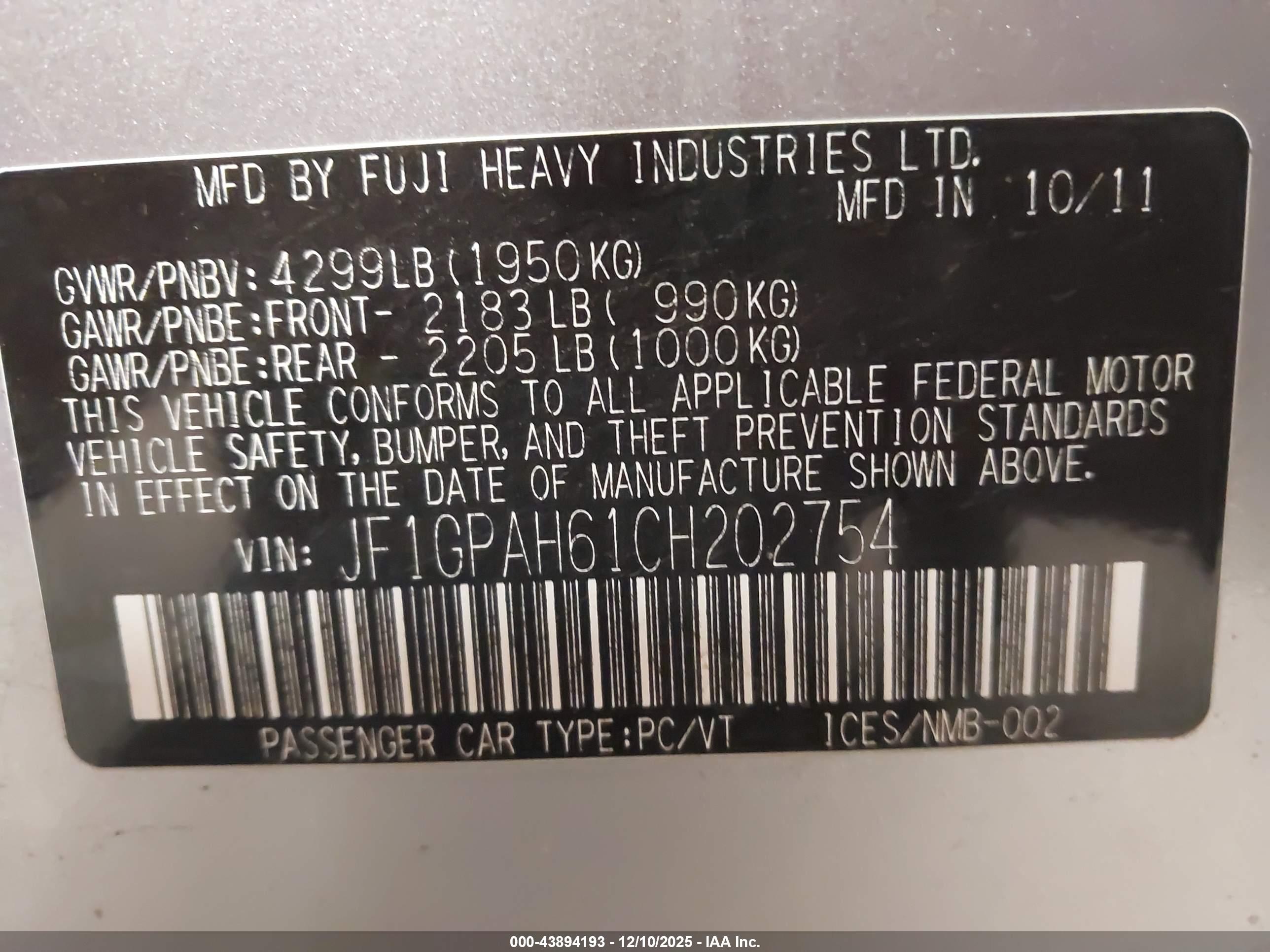 SUBARU IMPREZA image 9