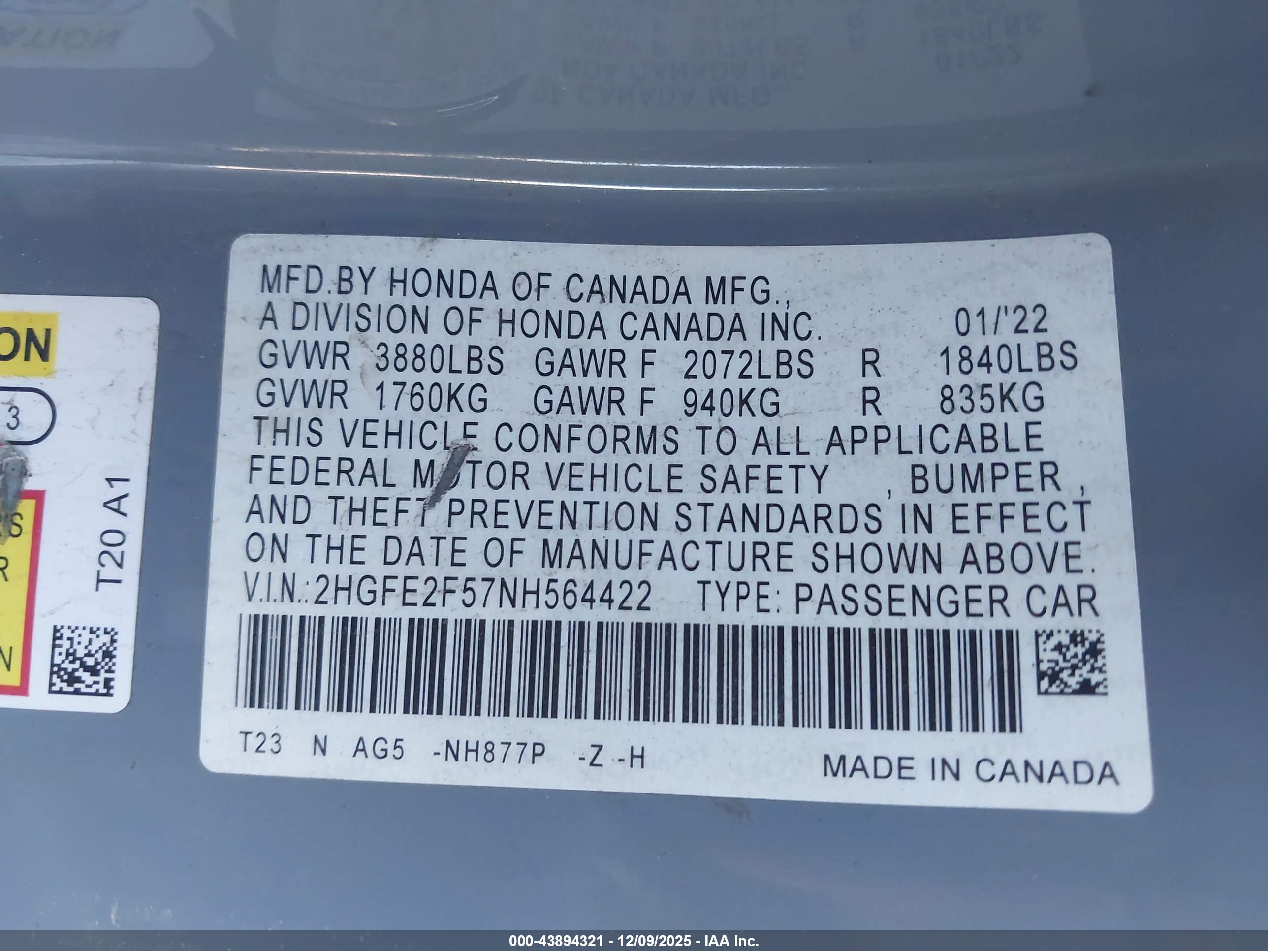 HONDA CIVIC image 9