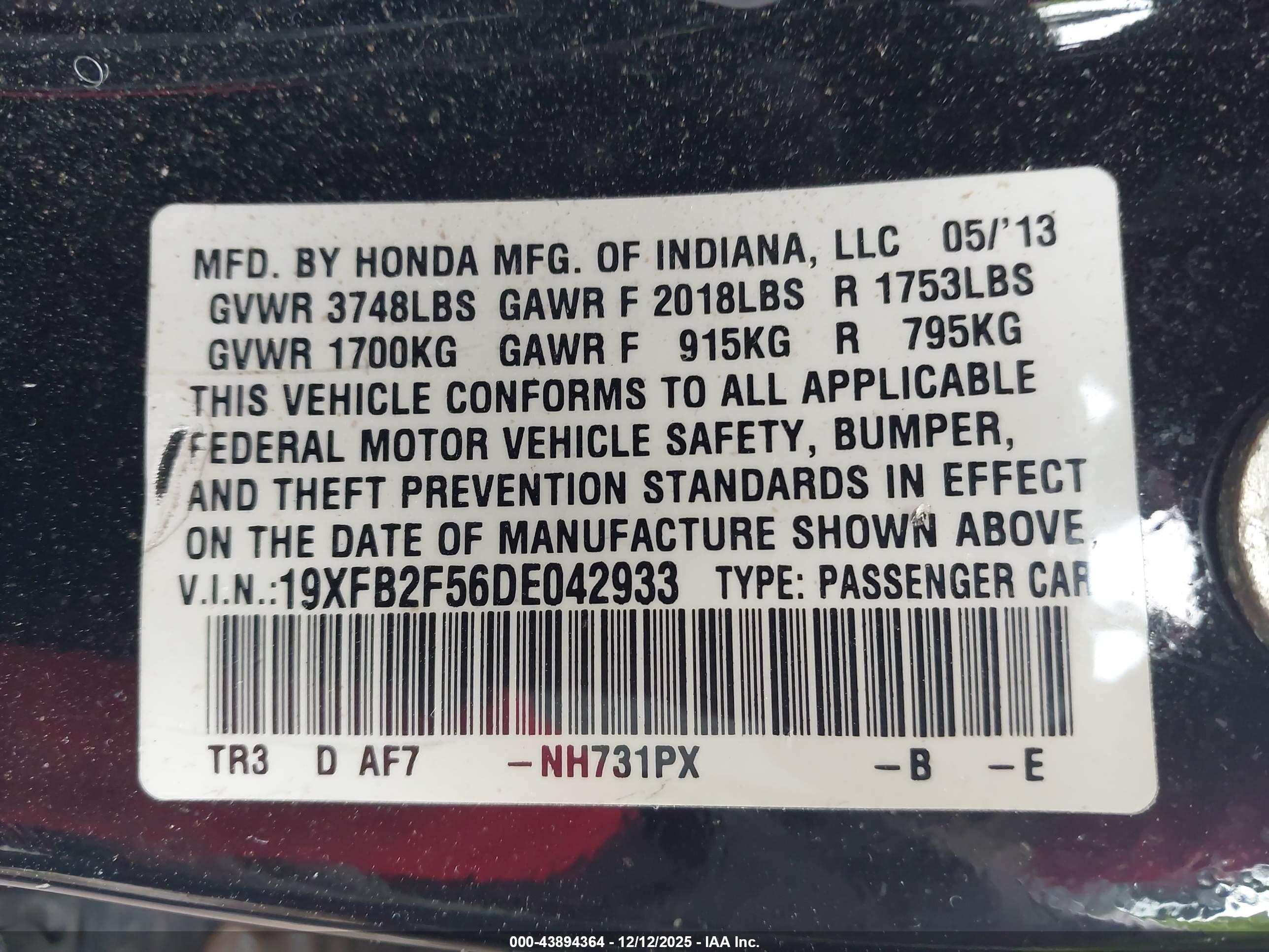 HONDA CIVIC image 9