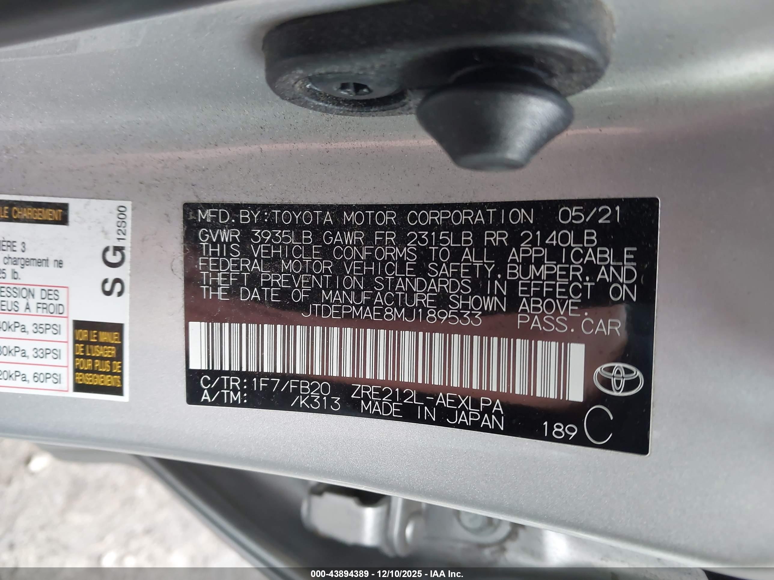 TOYOTA COROLLA image 9