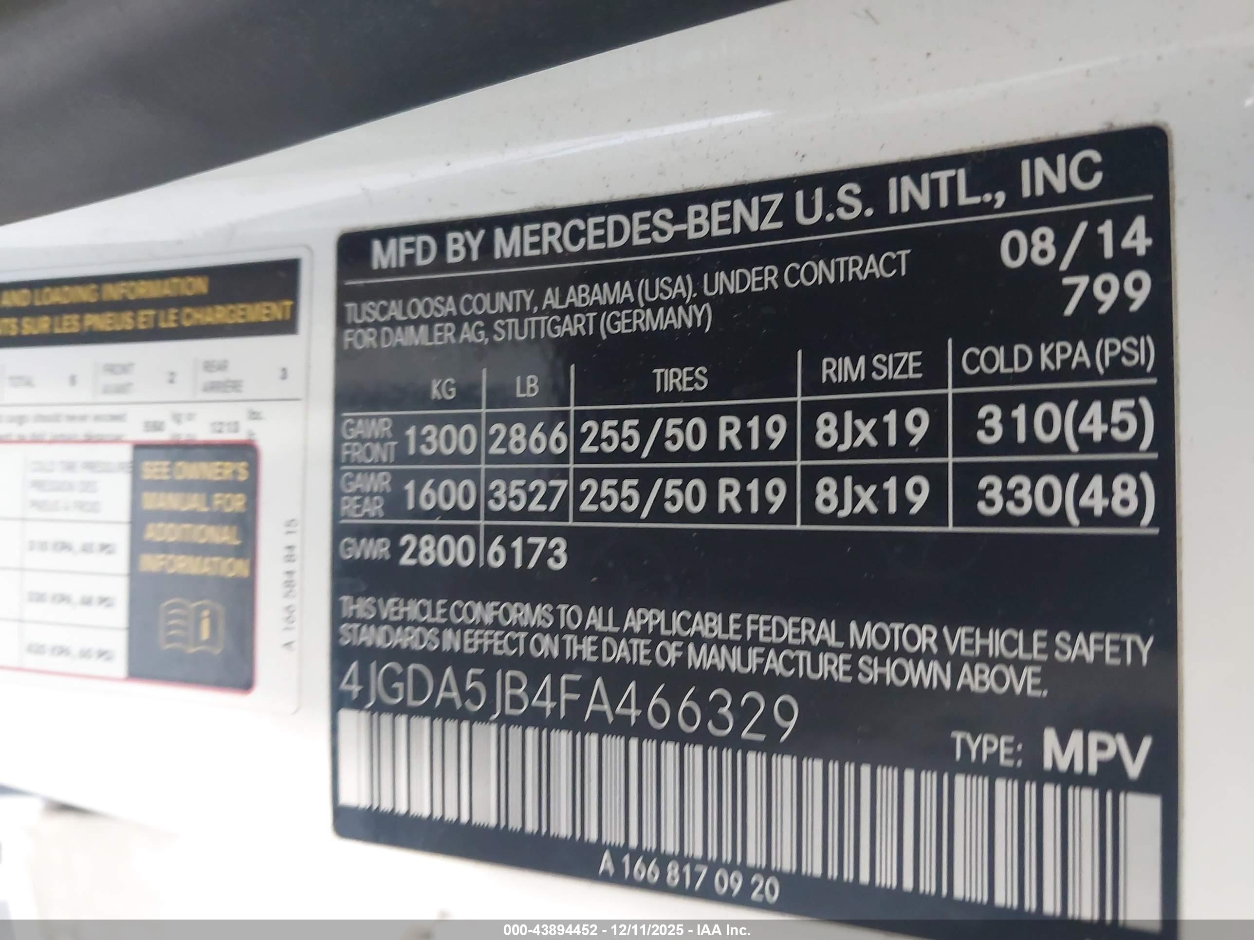 MERCEDES-BENZ ML image 9