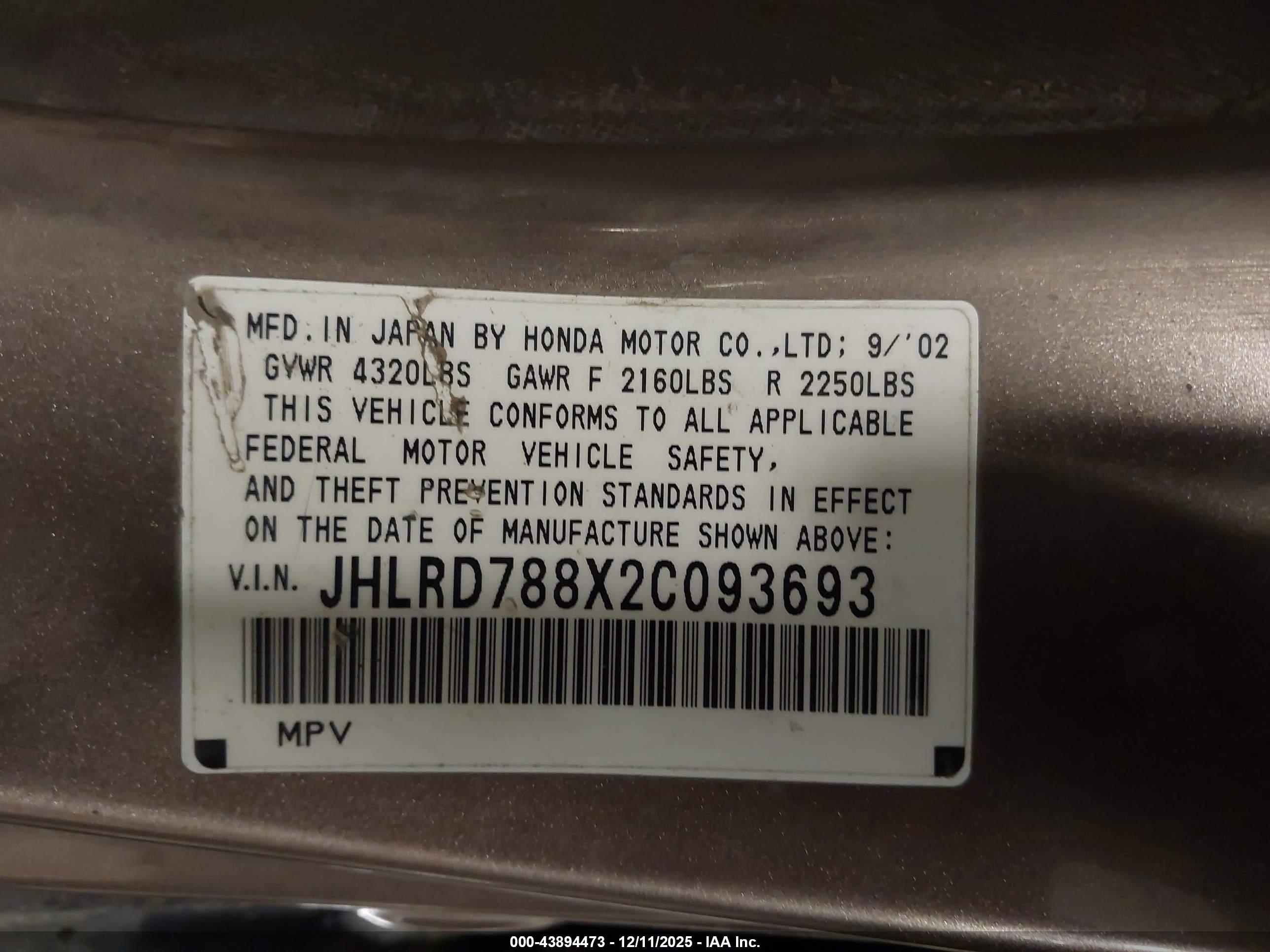 HONDA CR-V image 9