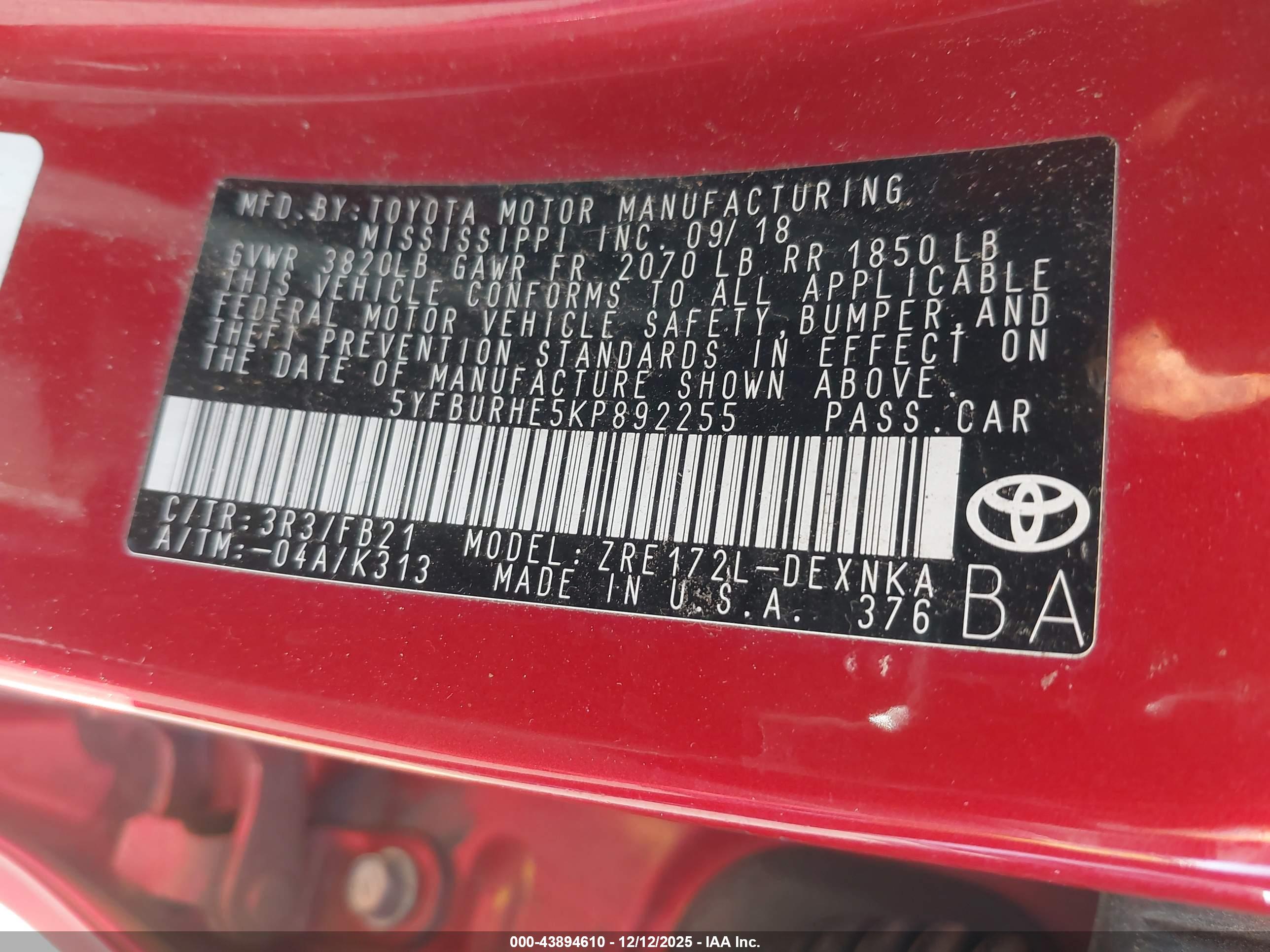 TOYOTA COROLLA image 9