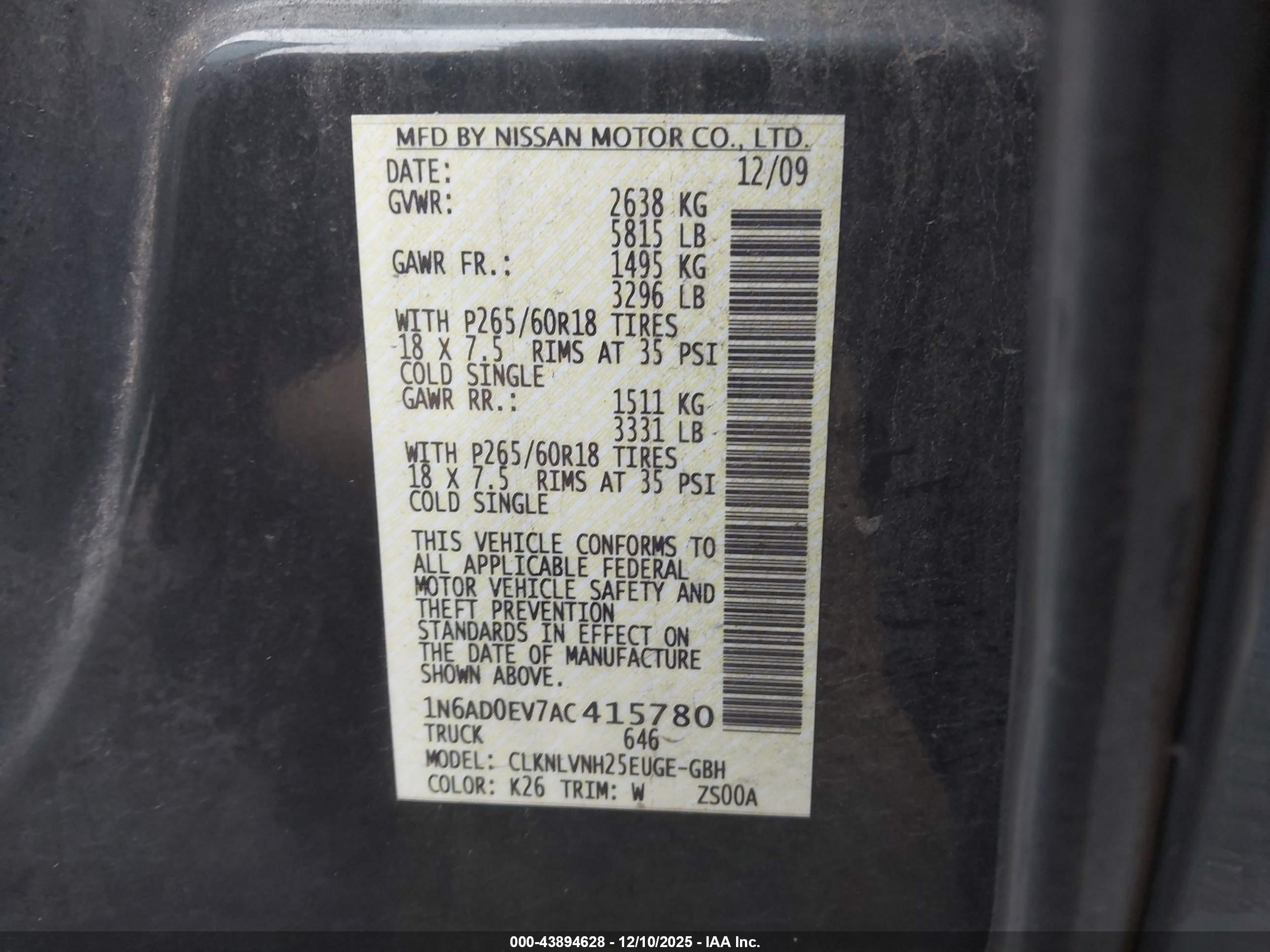 NISSAN FRONTIER image 9
