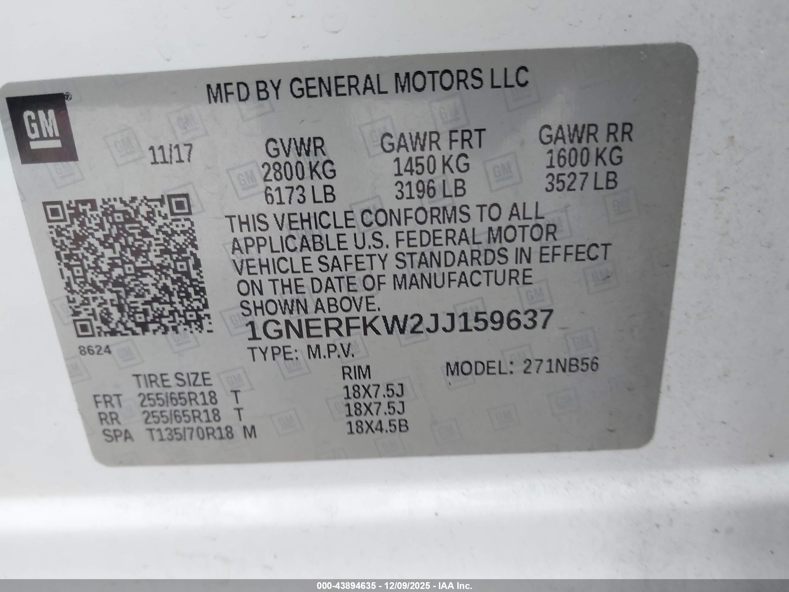 CHEVROLET TRAVERSE image 9