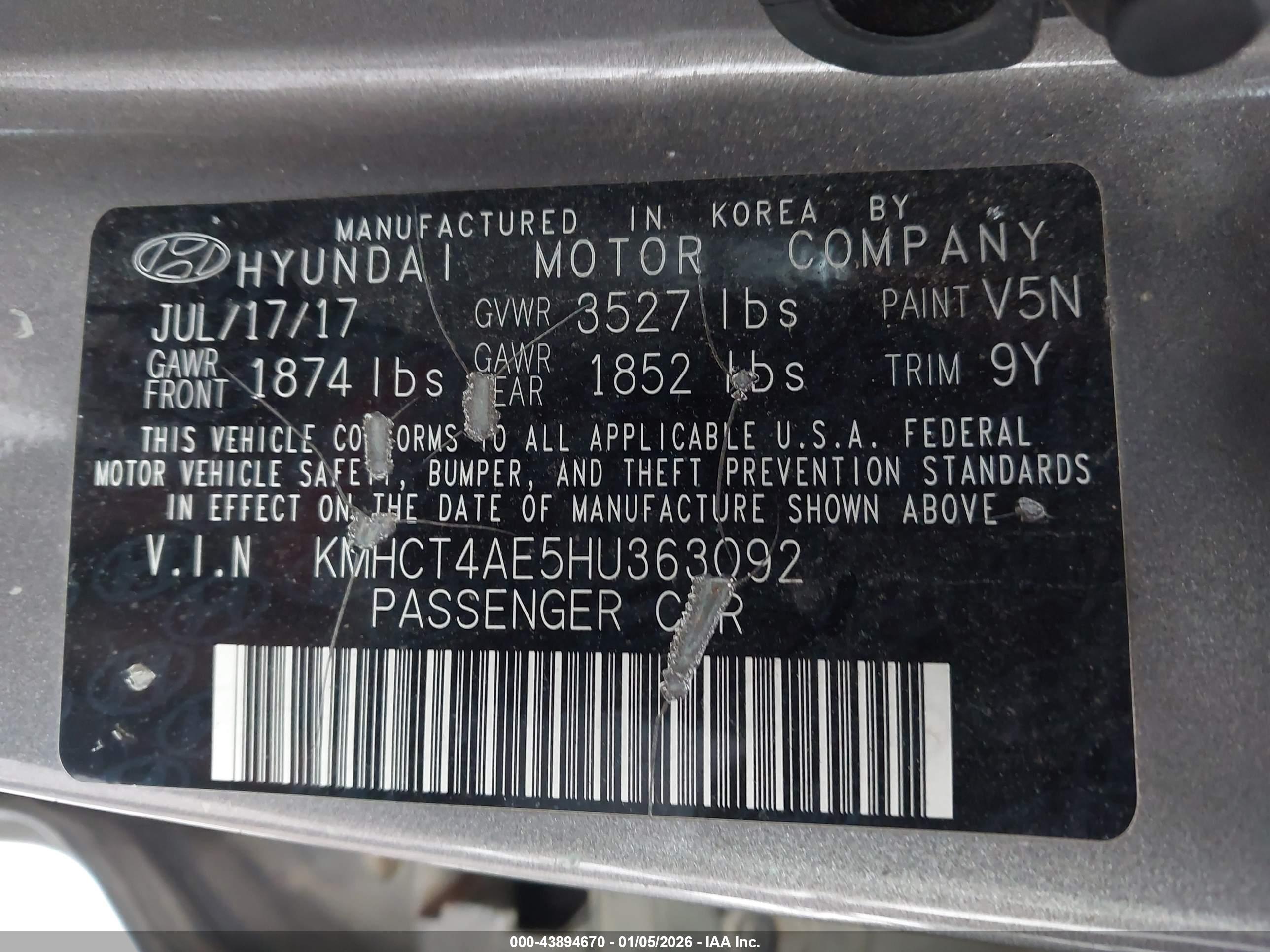 HYUNDAI ACCENT image 9