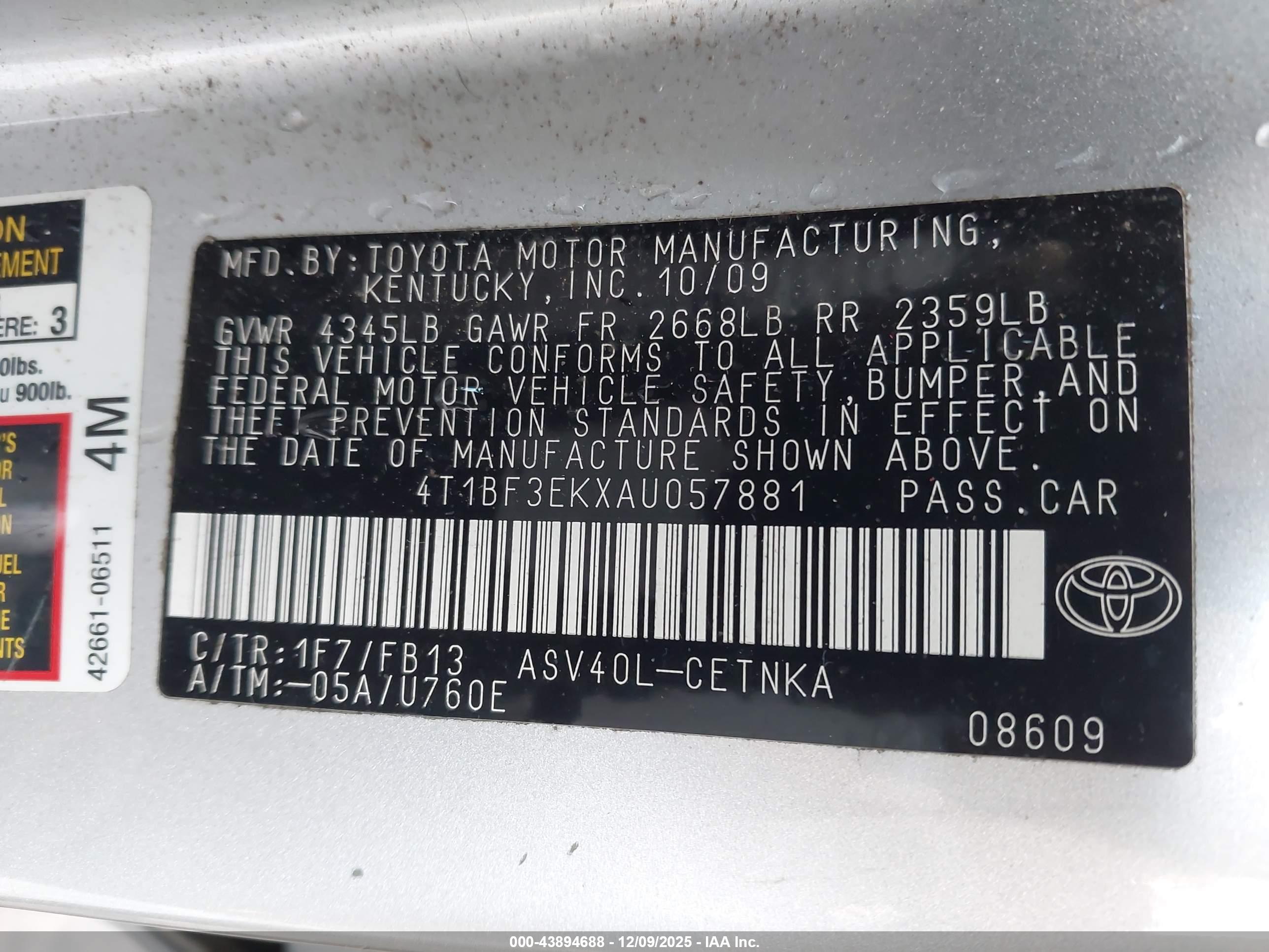 TOYOTA CAMRY image 9