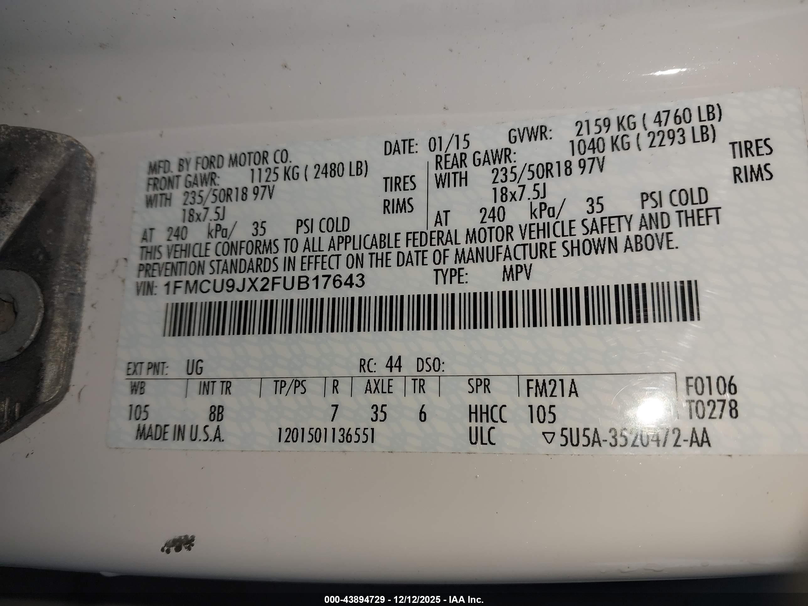 FORD ESCAPE image 9
